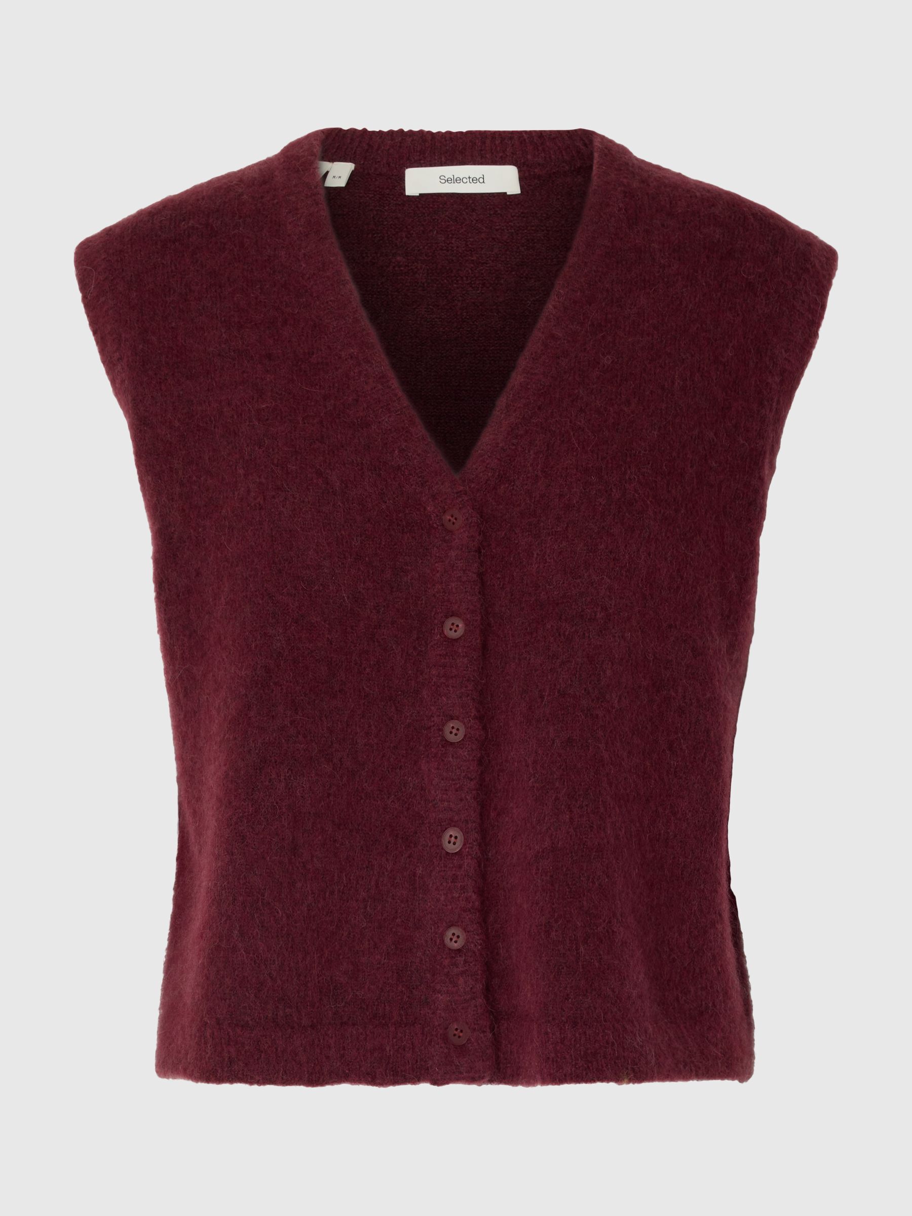 WOOL BLEND KNITTED VEST