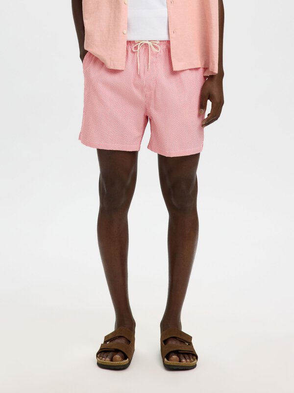 Seersucker Swim Shorts