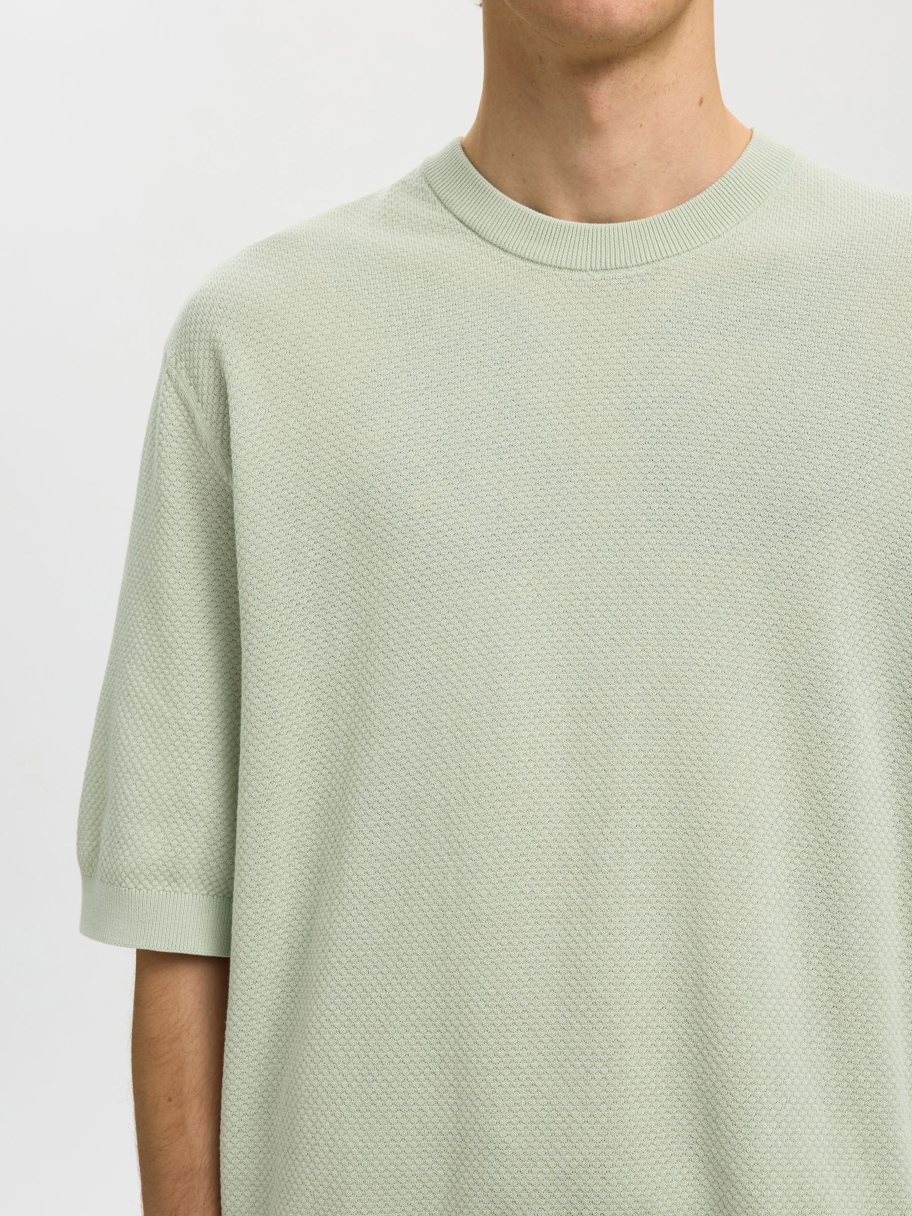 KNITTED COTTON T-SHIRT