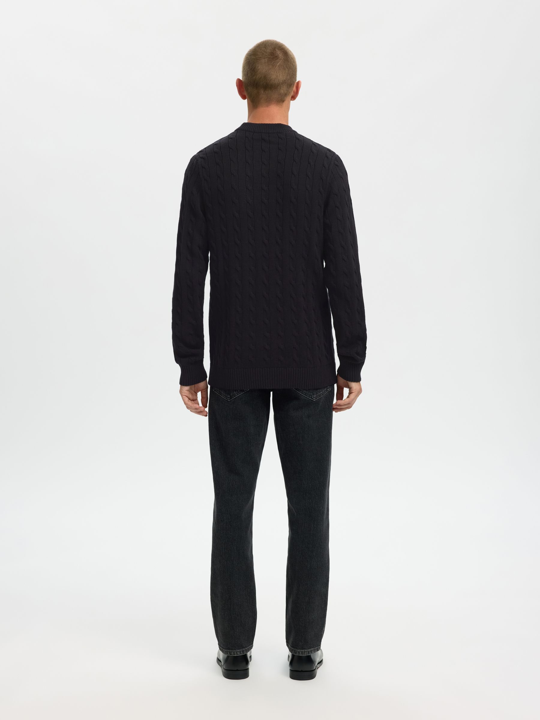 CABLE KNIT KNITTED JUMPER