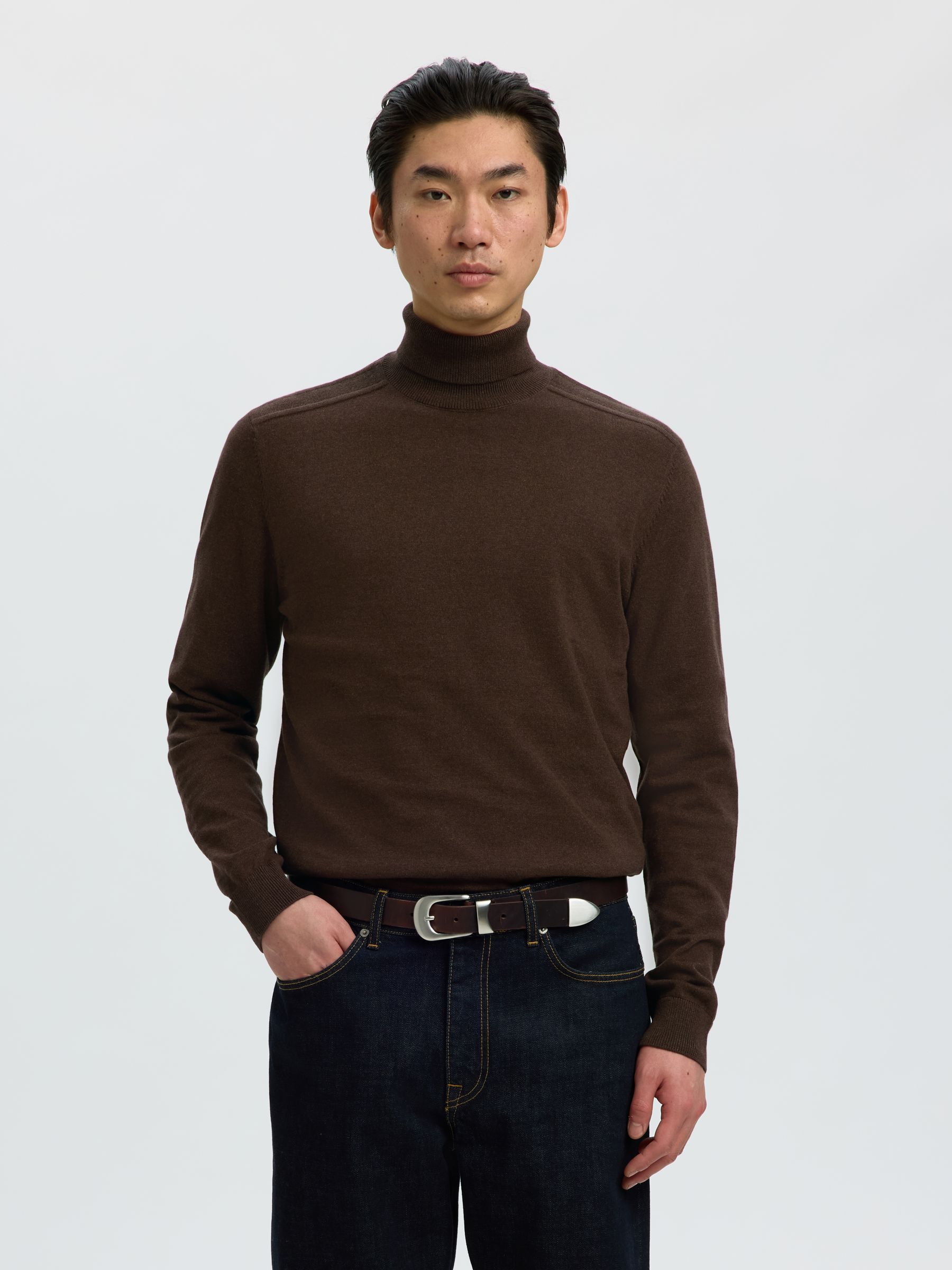 LANGÆRMET RULLEKRAVE PULLOVER