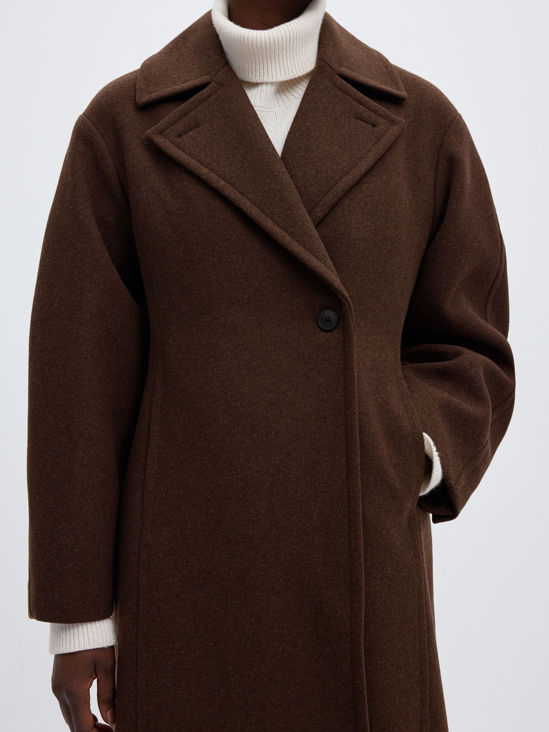 WOOL BLEND LONG COAT