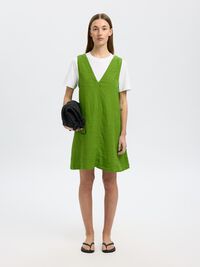100% LINEN SLEEVELESS DRESS, Spindle Tree, highres