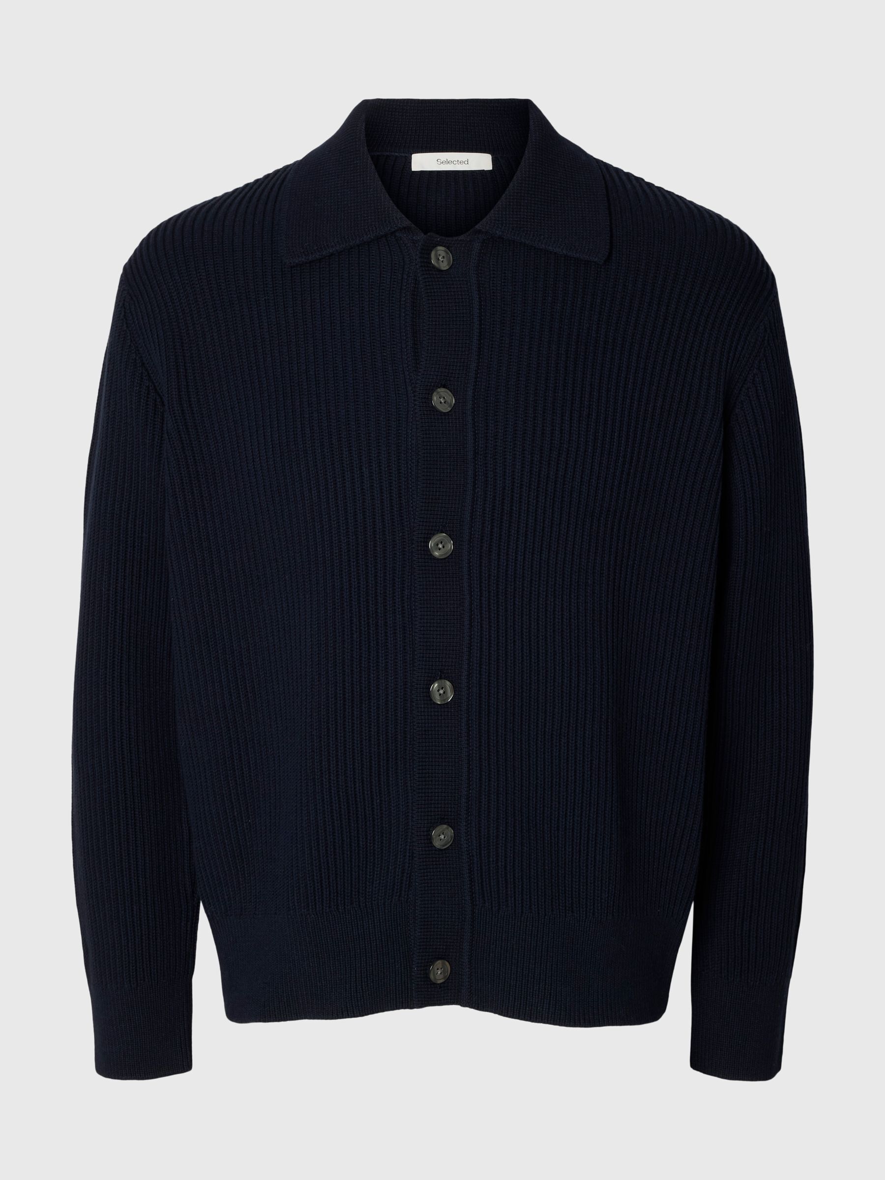 COTTON POLO CARDIGAN
