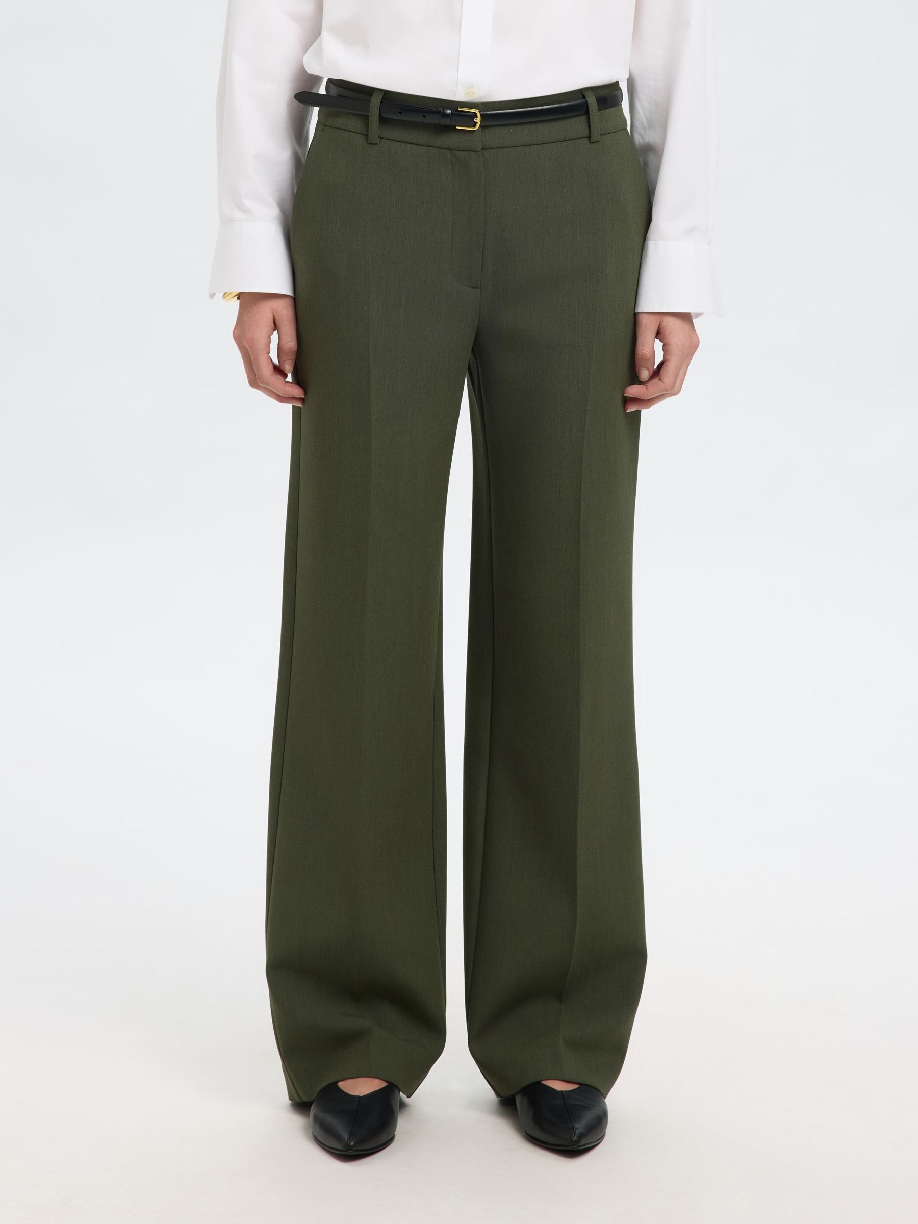 TAILORED WIDE-LEG TROUSERS