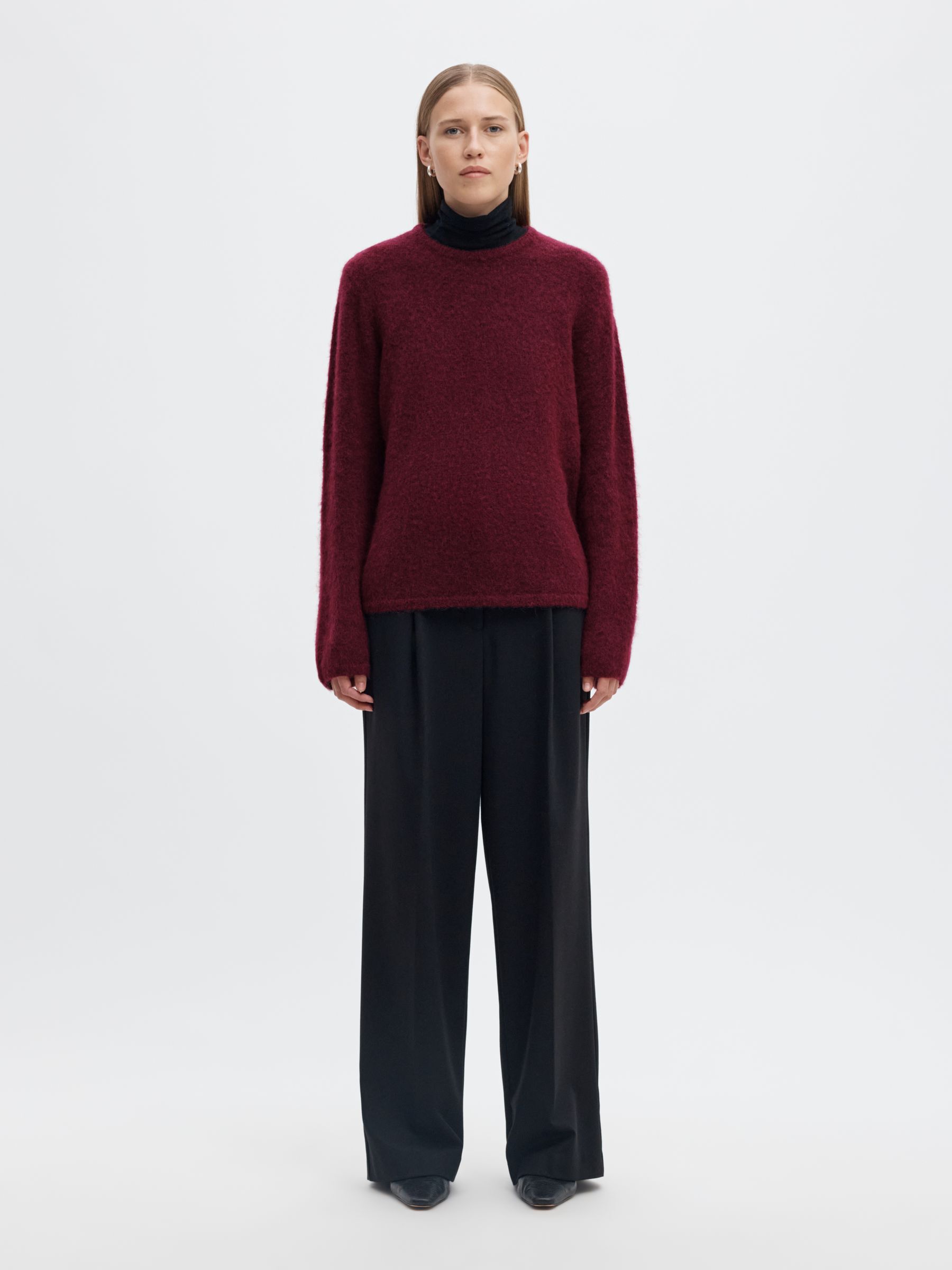 WOOL BLEND KNITTED JUMPER