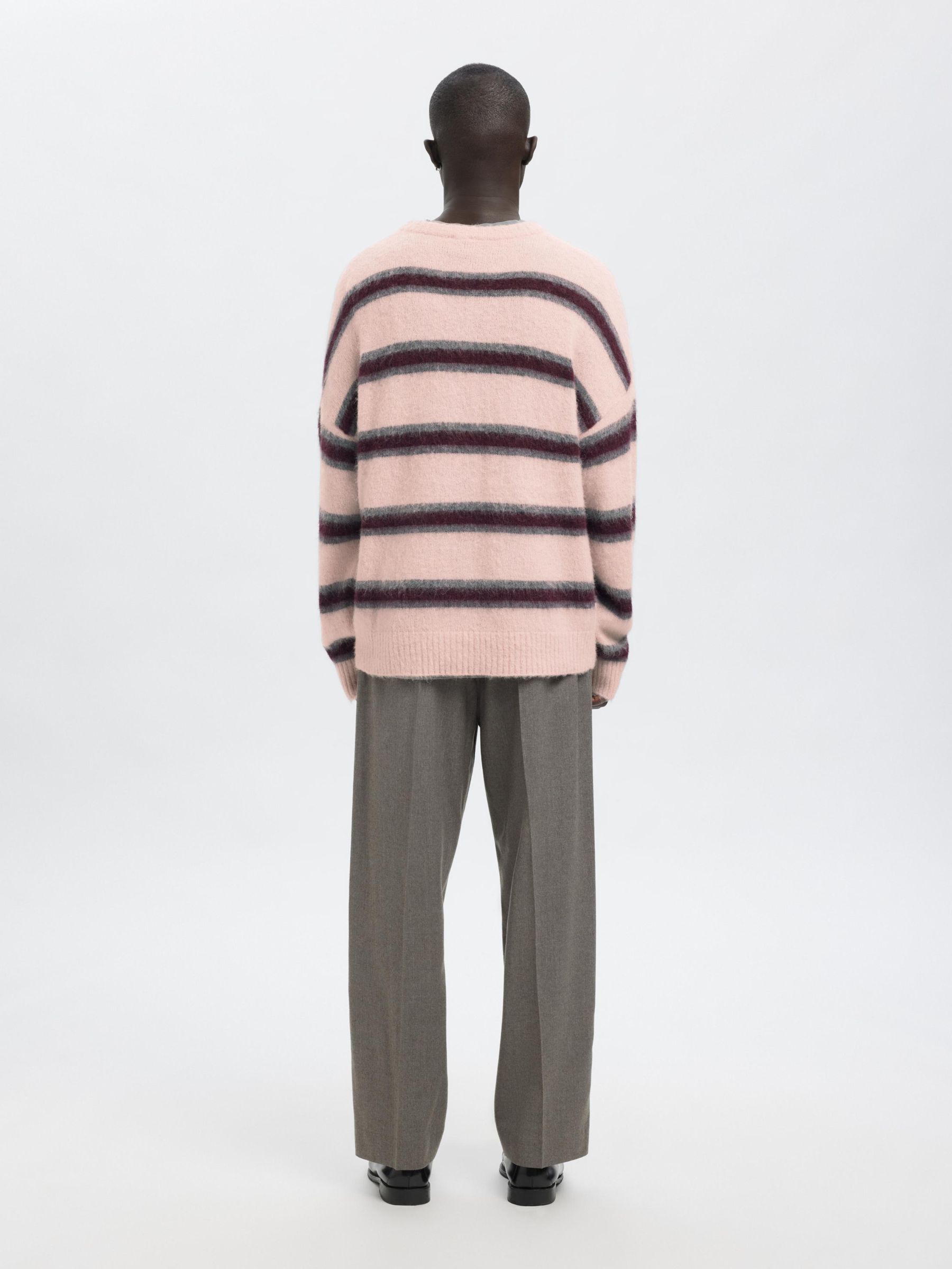 STRIPED KNITTED PULLOVER