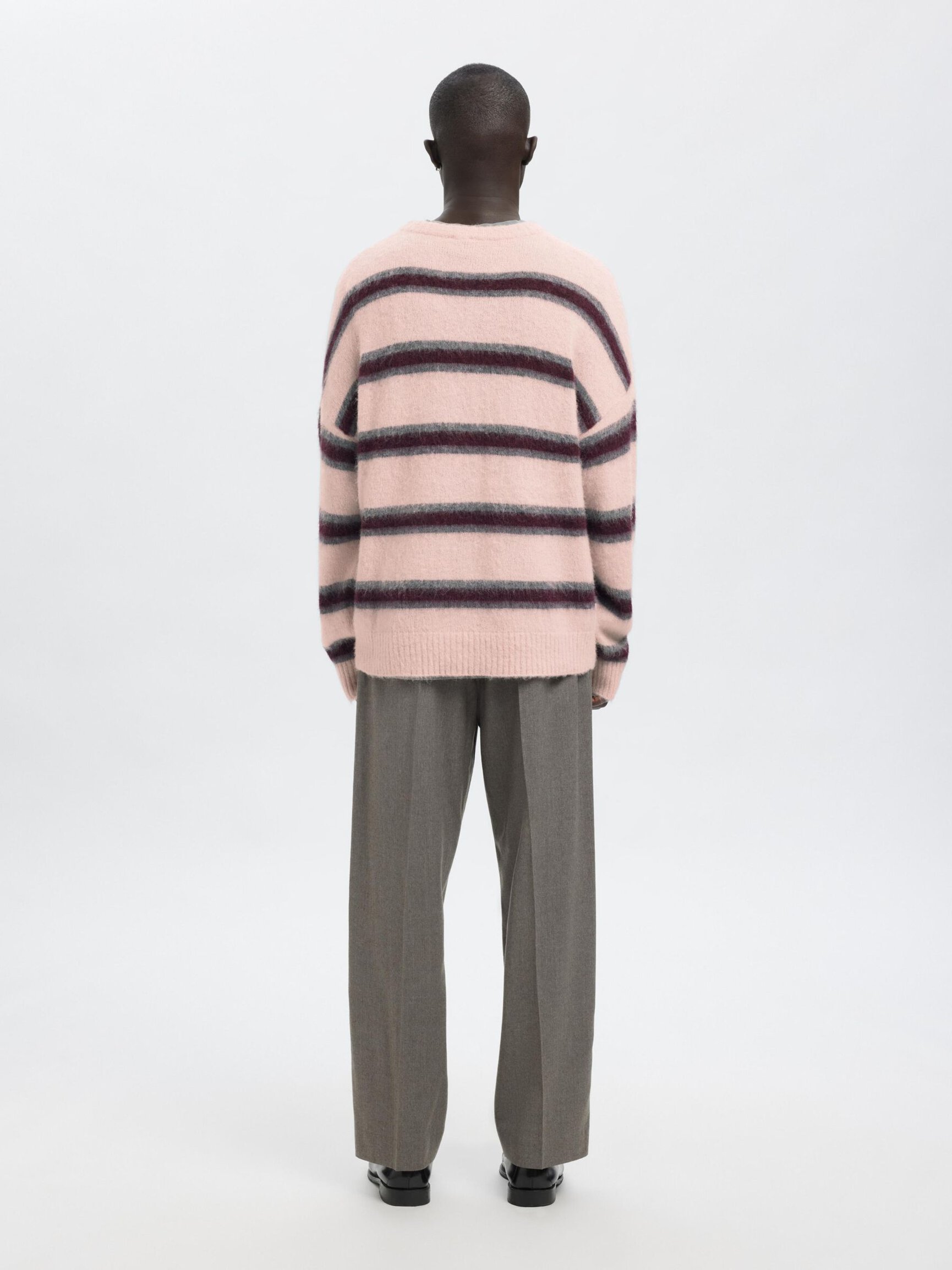 STRIPED KNITTED PULLOVER