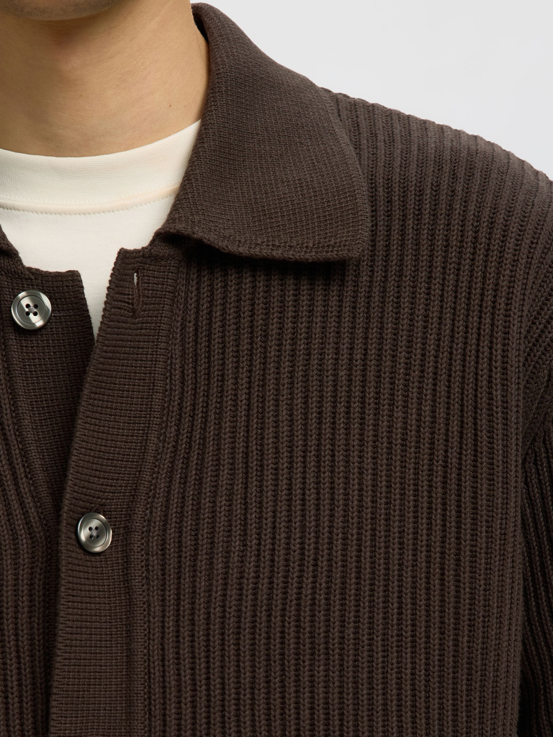 COTTON POLO CARDIGAN