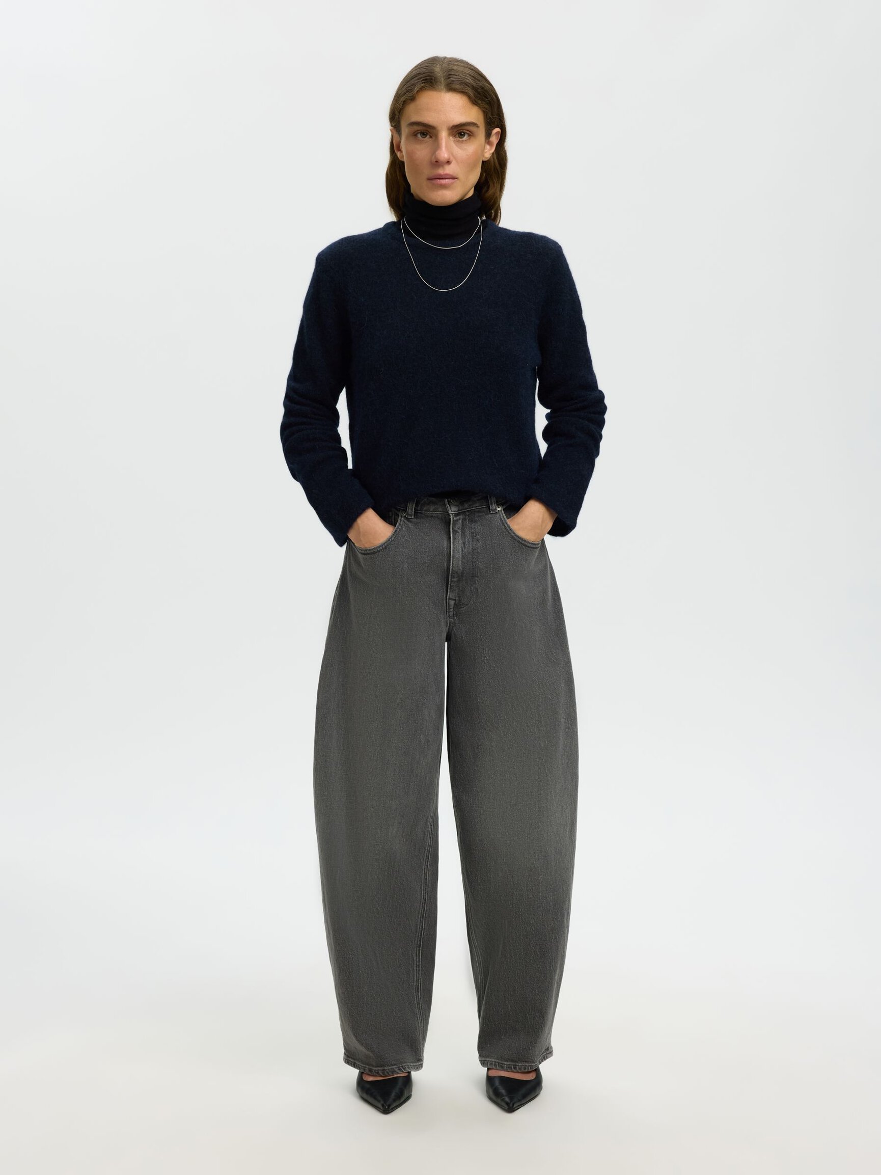 WOOL BLEND KNITTED PULLOVER