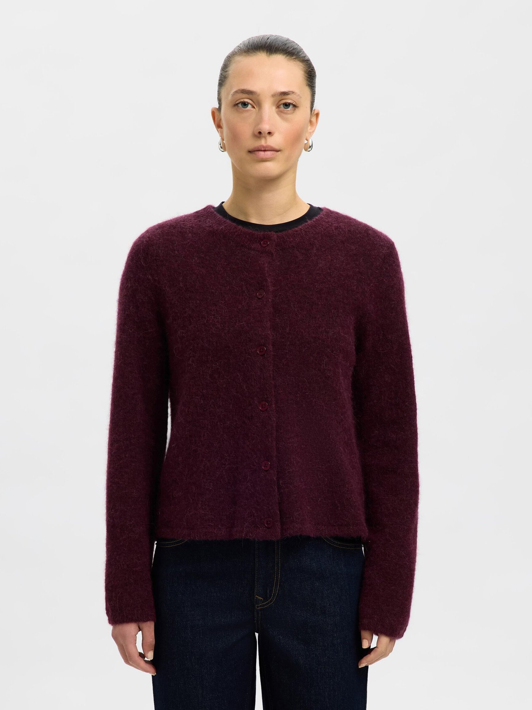 ULDBLANDING STRIKKET CARDIGAN