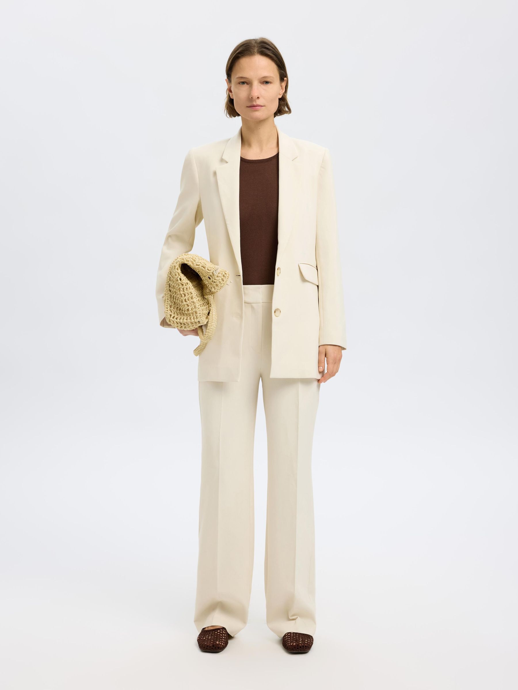 RELAXED FIT  SINGLE-BREASTED BLAZER