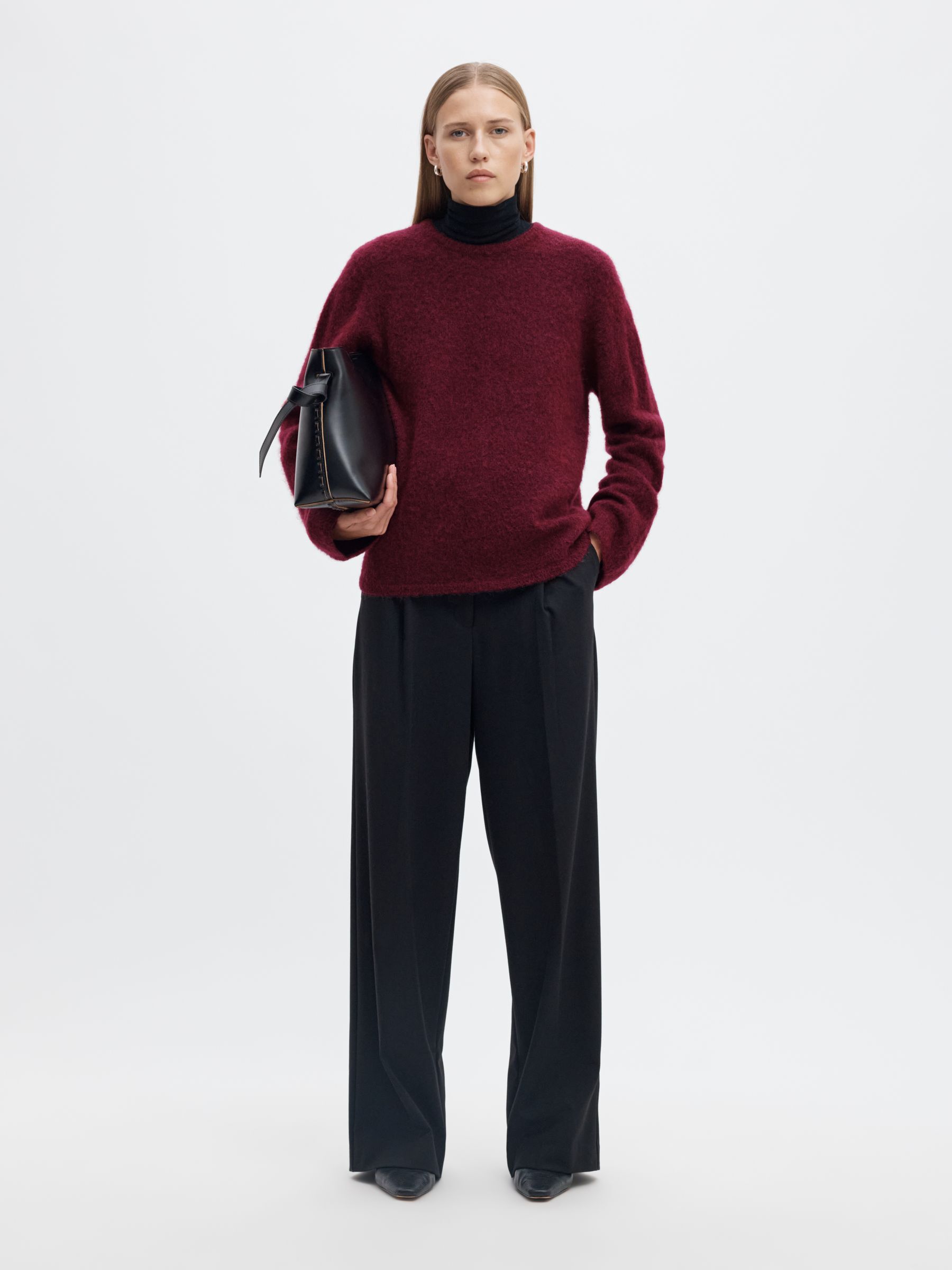 WOOL BLEND KNITTED JUMPER