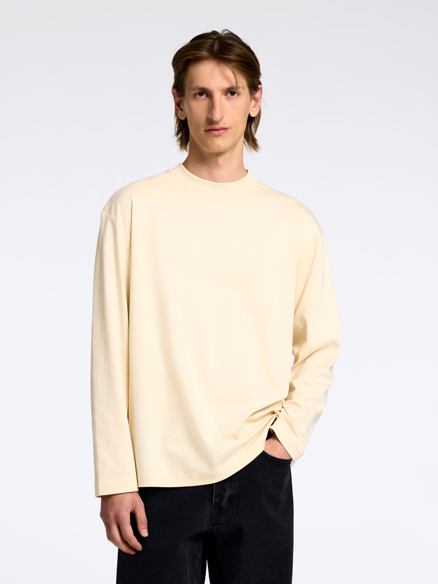 100 % COTON TOP À MANCHES LONGUES