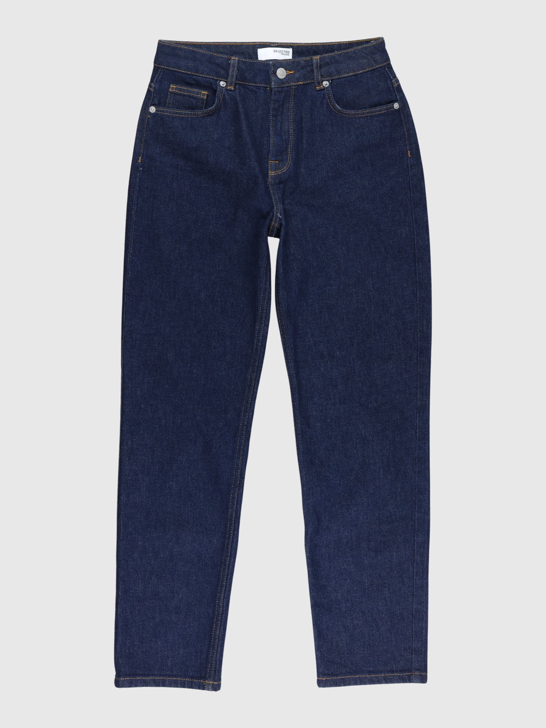 DARK WASH STRAIGHT FIT JEANS