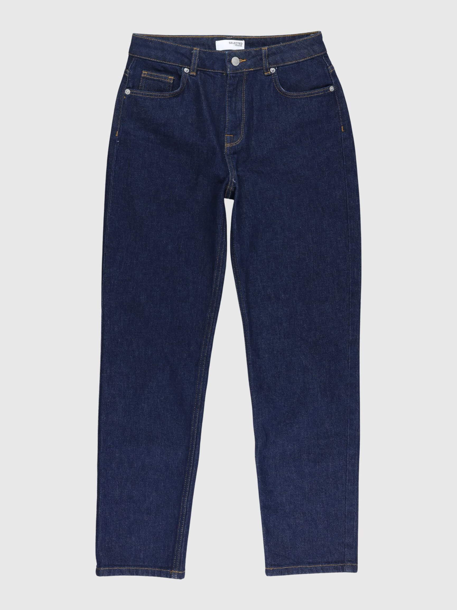 DARK WASH STRAIGHT FIT JEANS