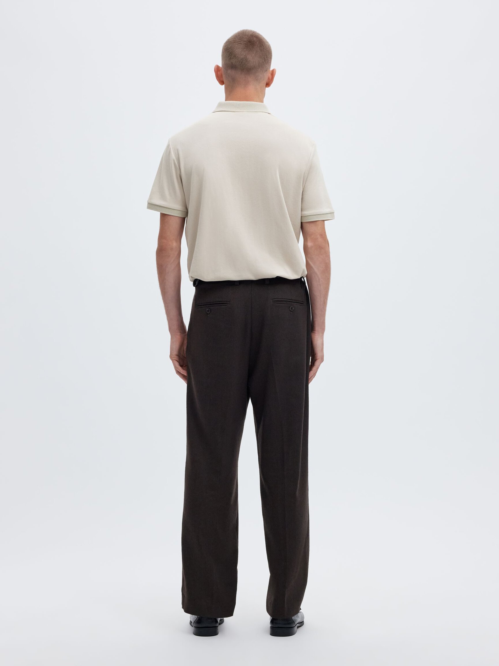 ZIPPER KNITTED POLO SHIRT