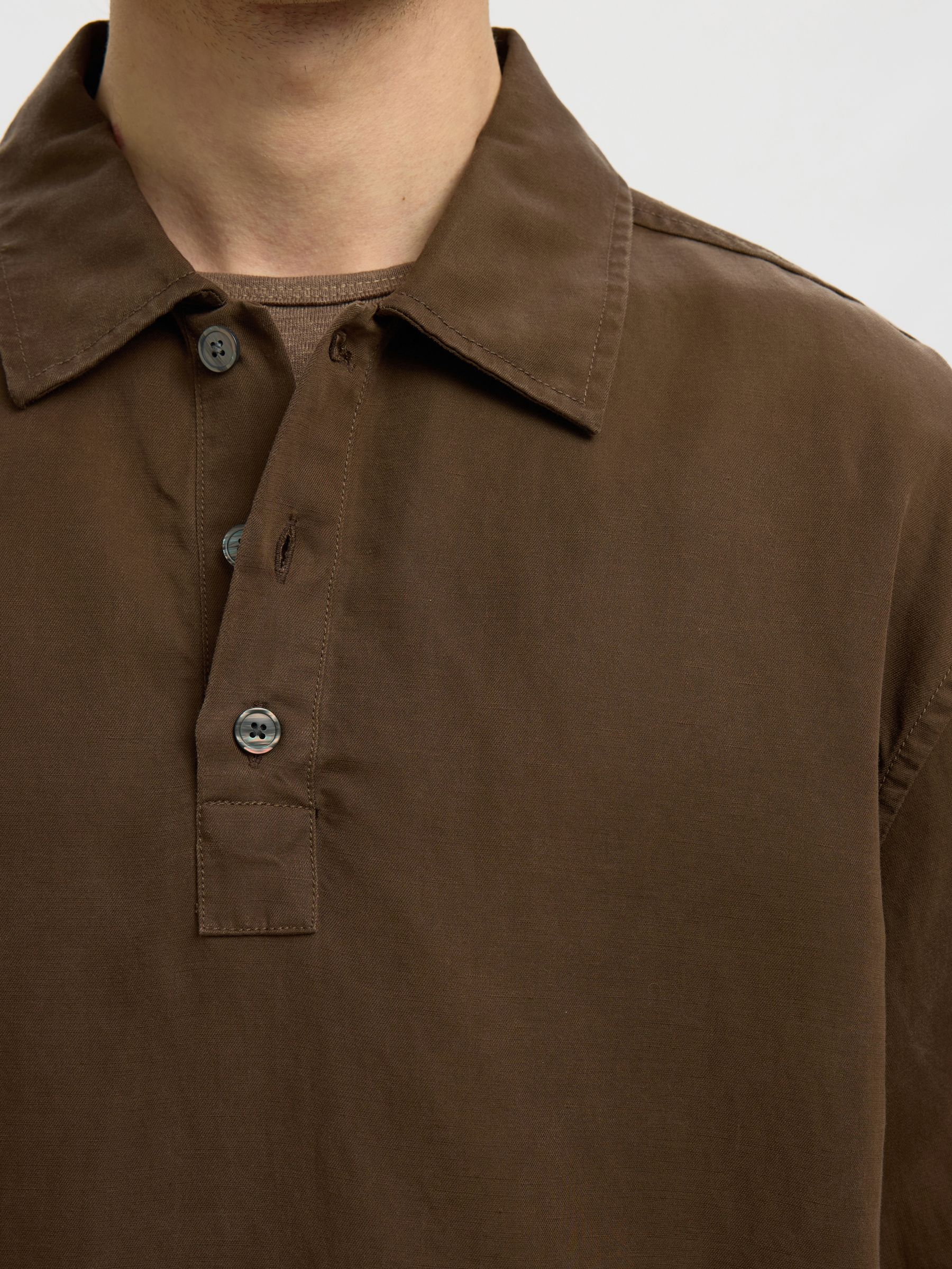 POLO LANGE MOUWEN OVERSHIRT