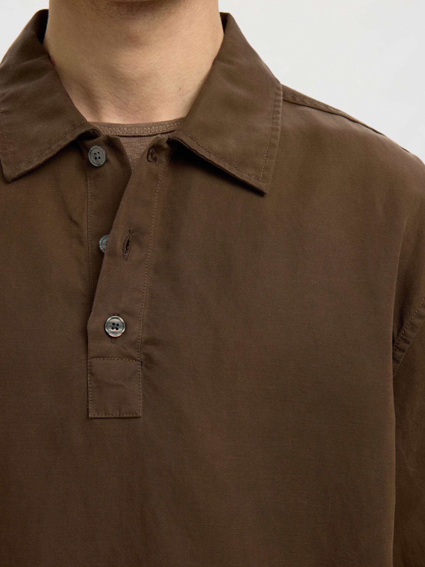 POLO LANGE MOUWEN OVERSHIRT