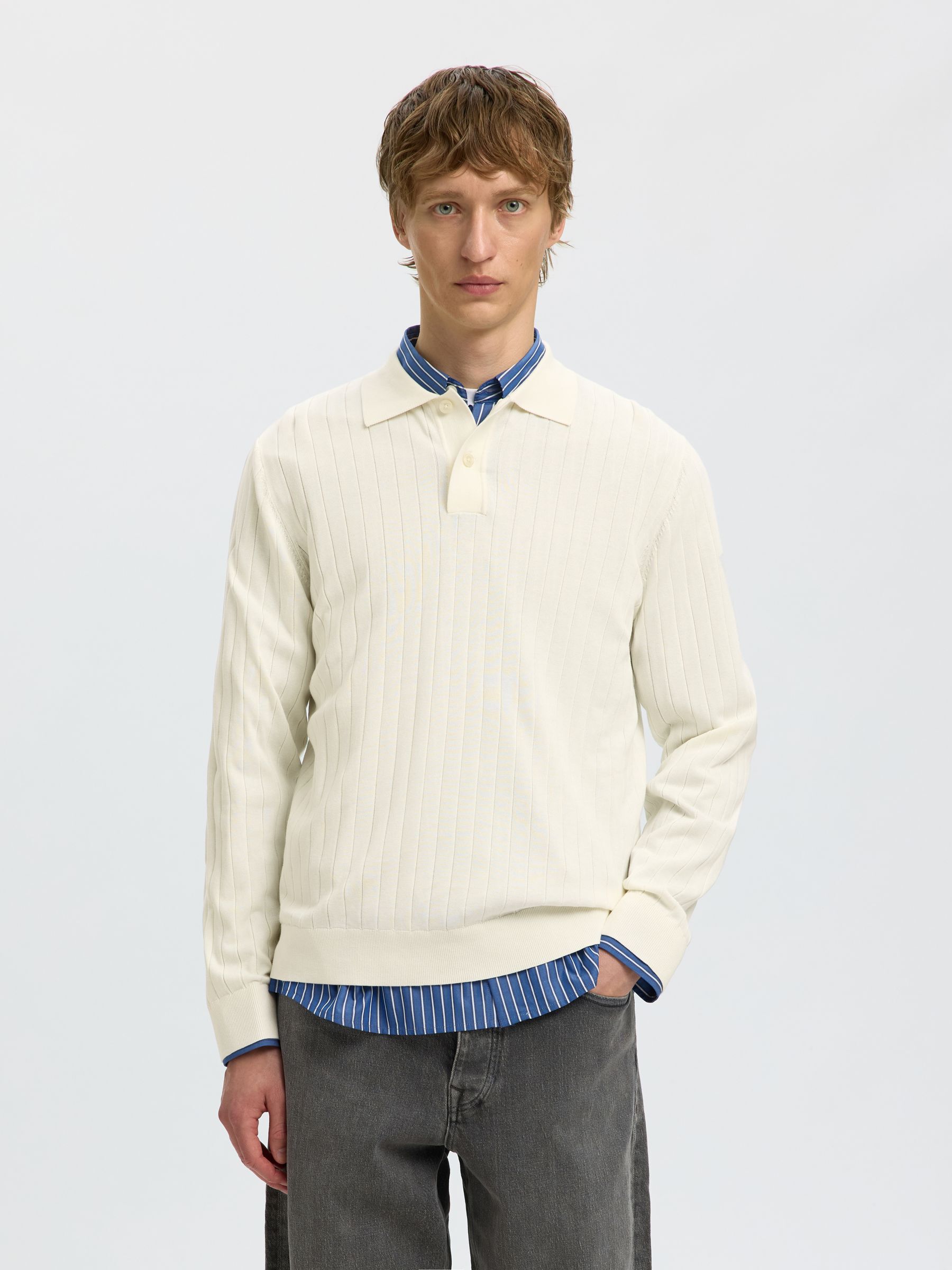 COTTON KNITTED POLO SHIRT