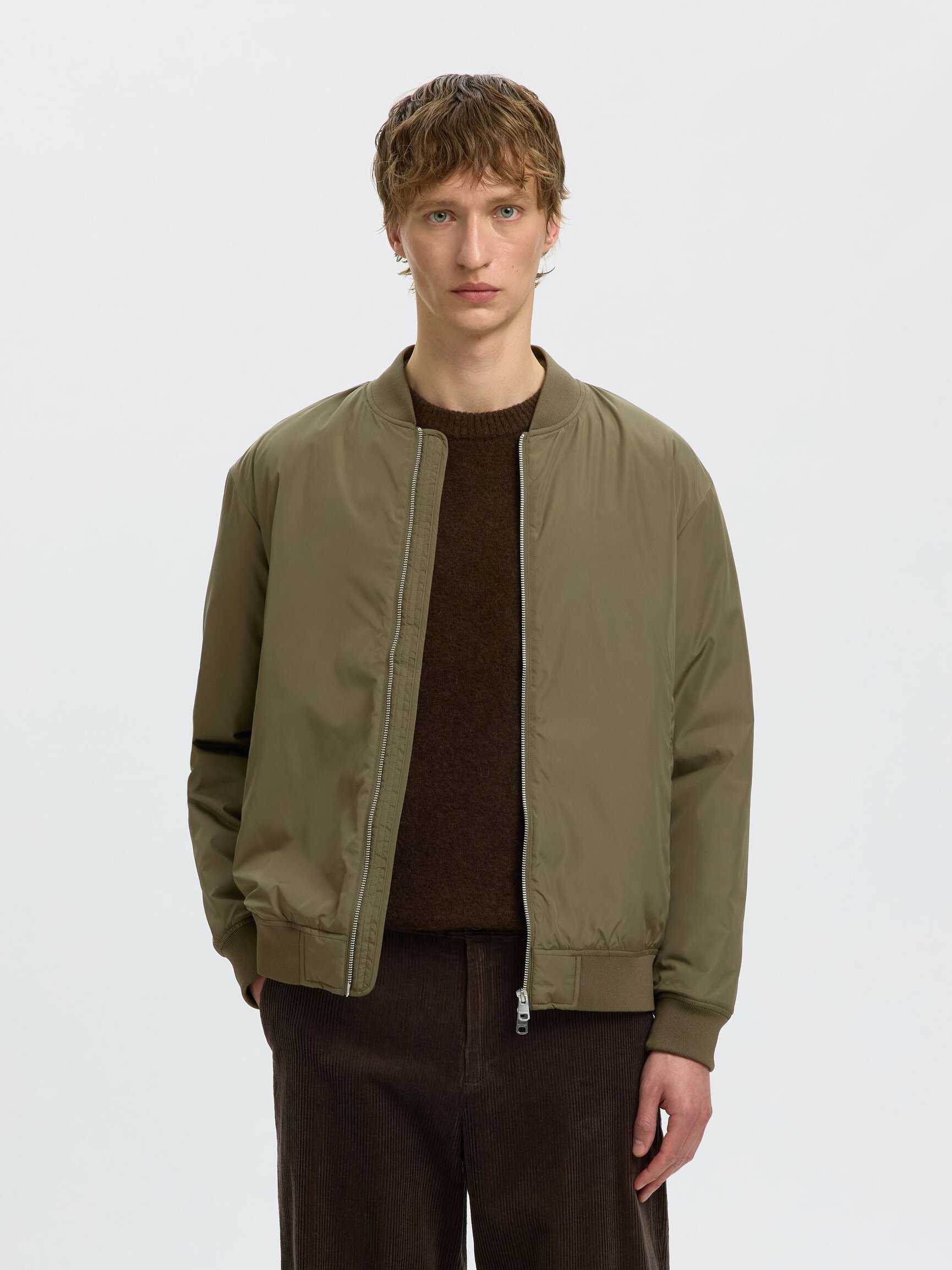 WATER REPELLENT BOMBER JACKET