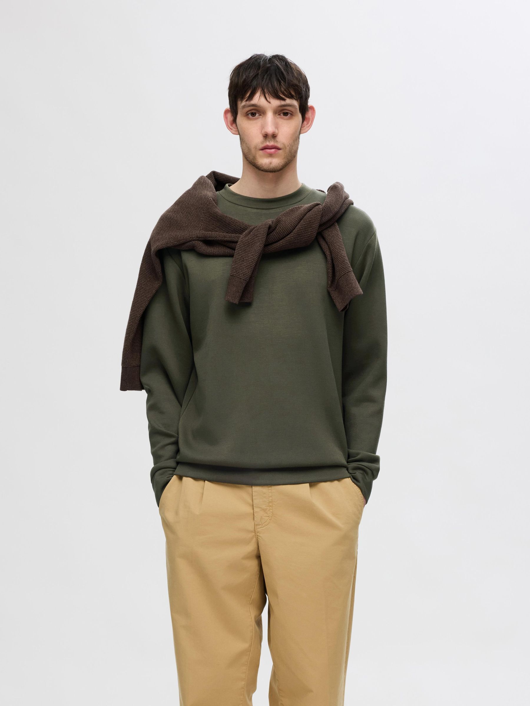 VISCOSE BLEND SWEATSHIRT