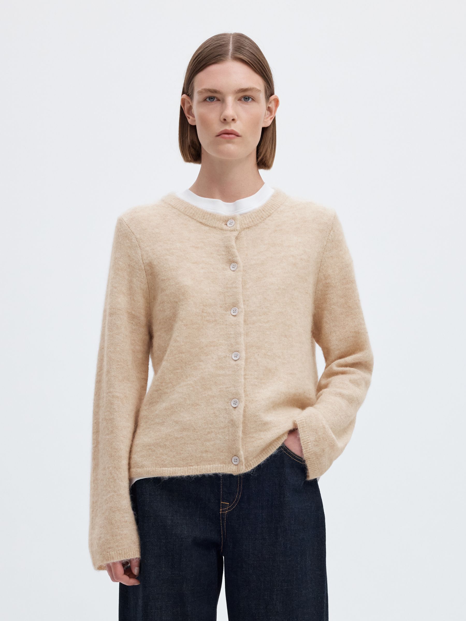 WOOL BLEND CARDIGAN