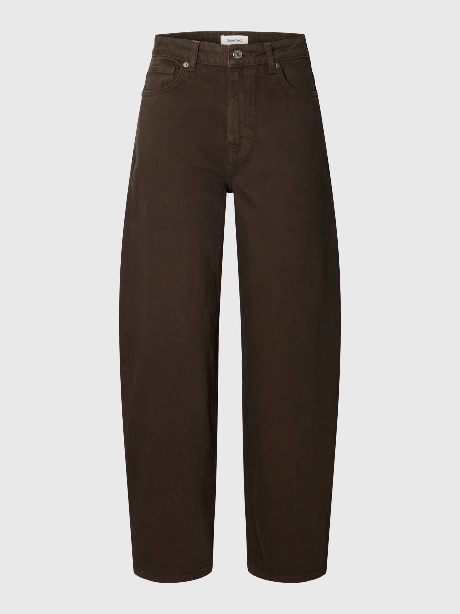 HIGH WAISTED BARREL FIT JEANS