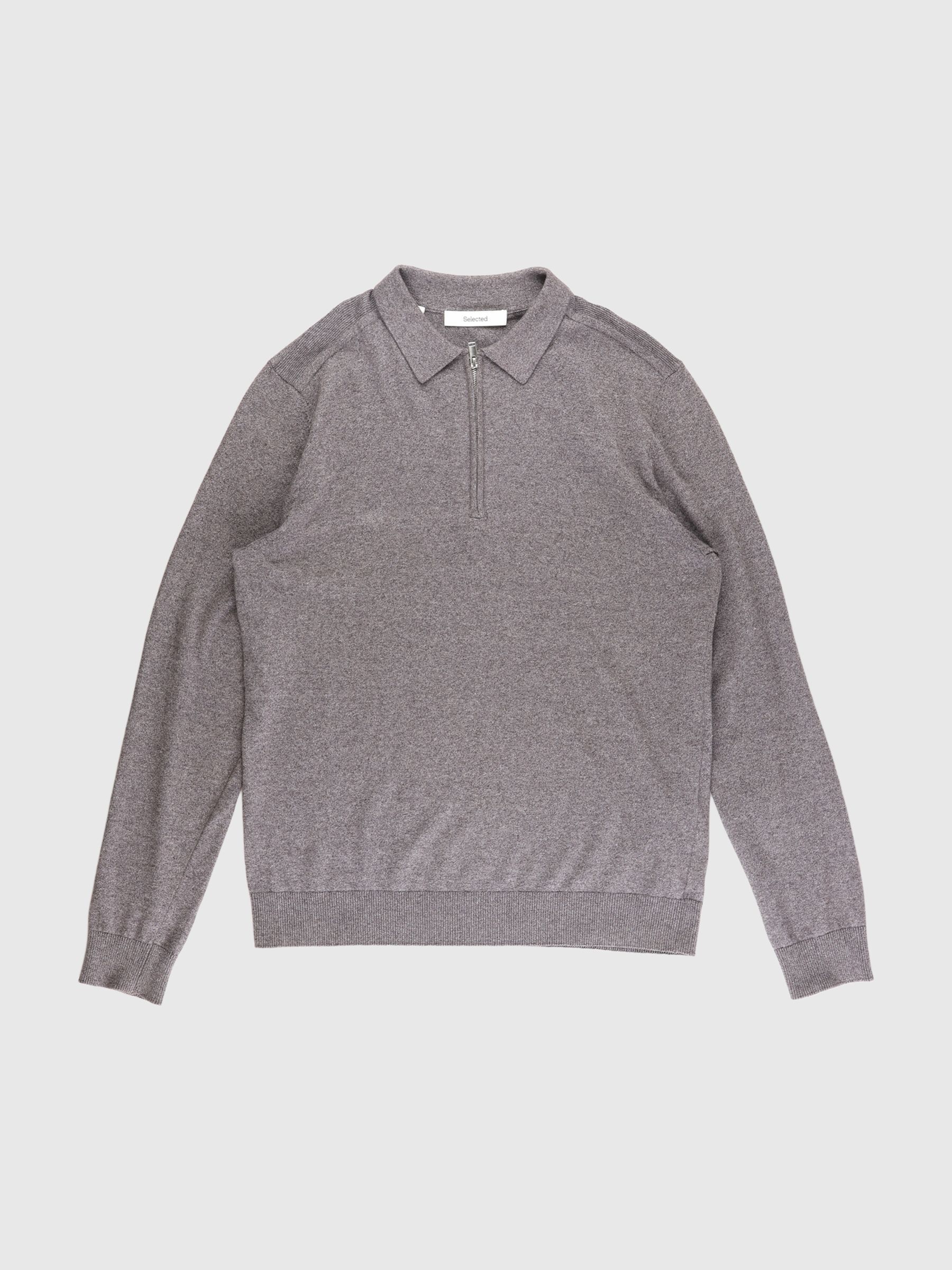 STRIKKET LANGÆRMET POLO