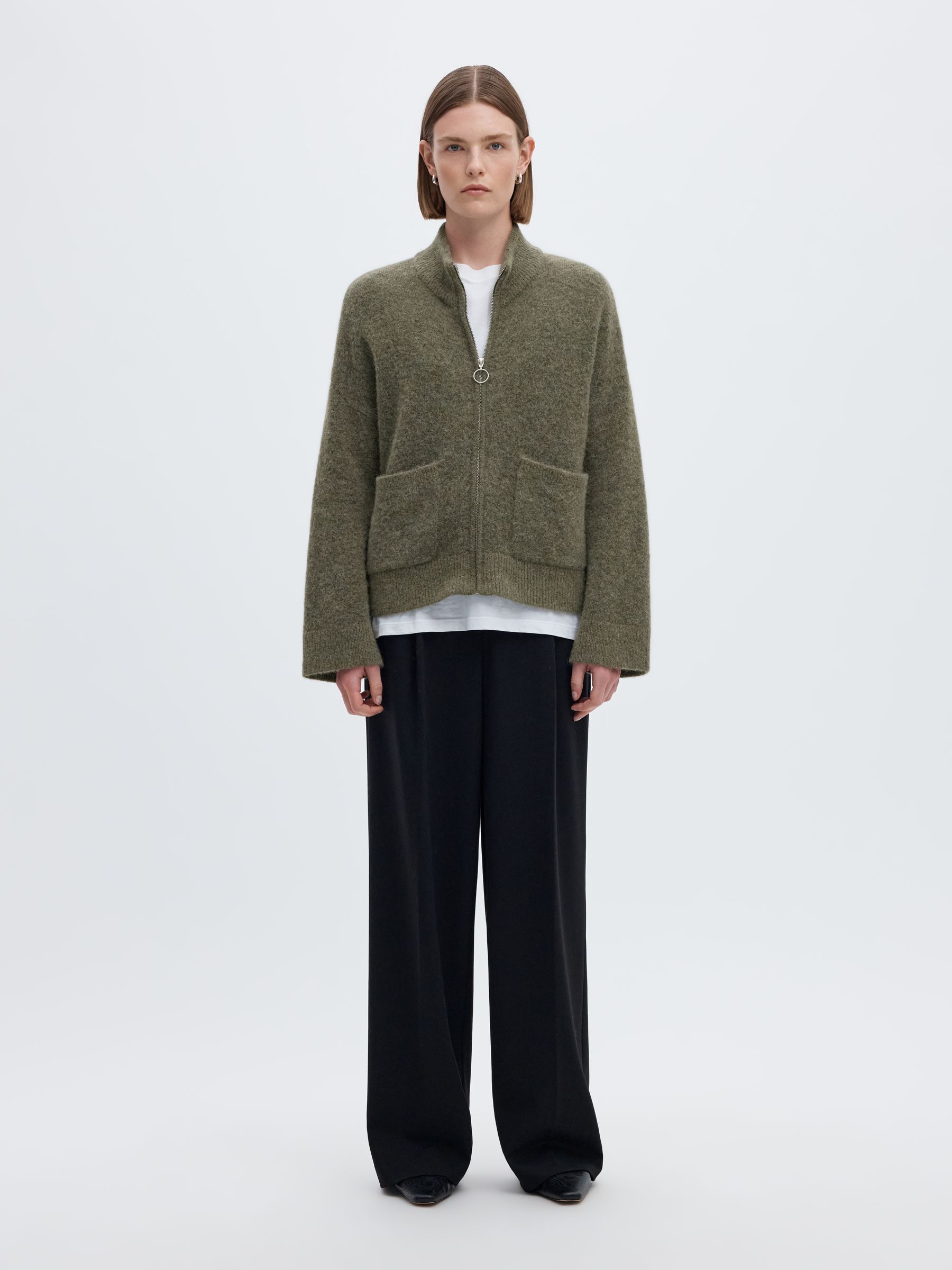 WOOL BLEND CARDIGAN
