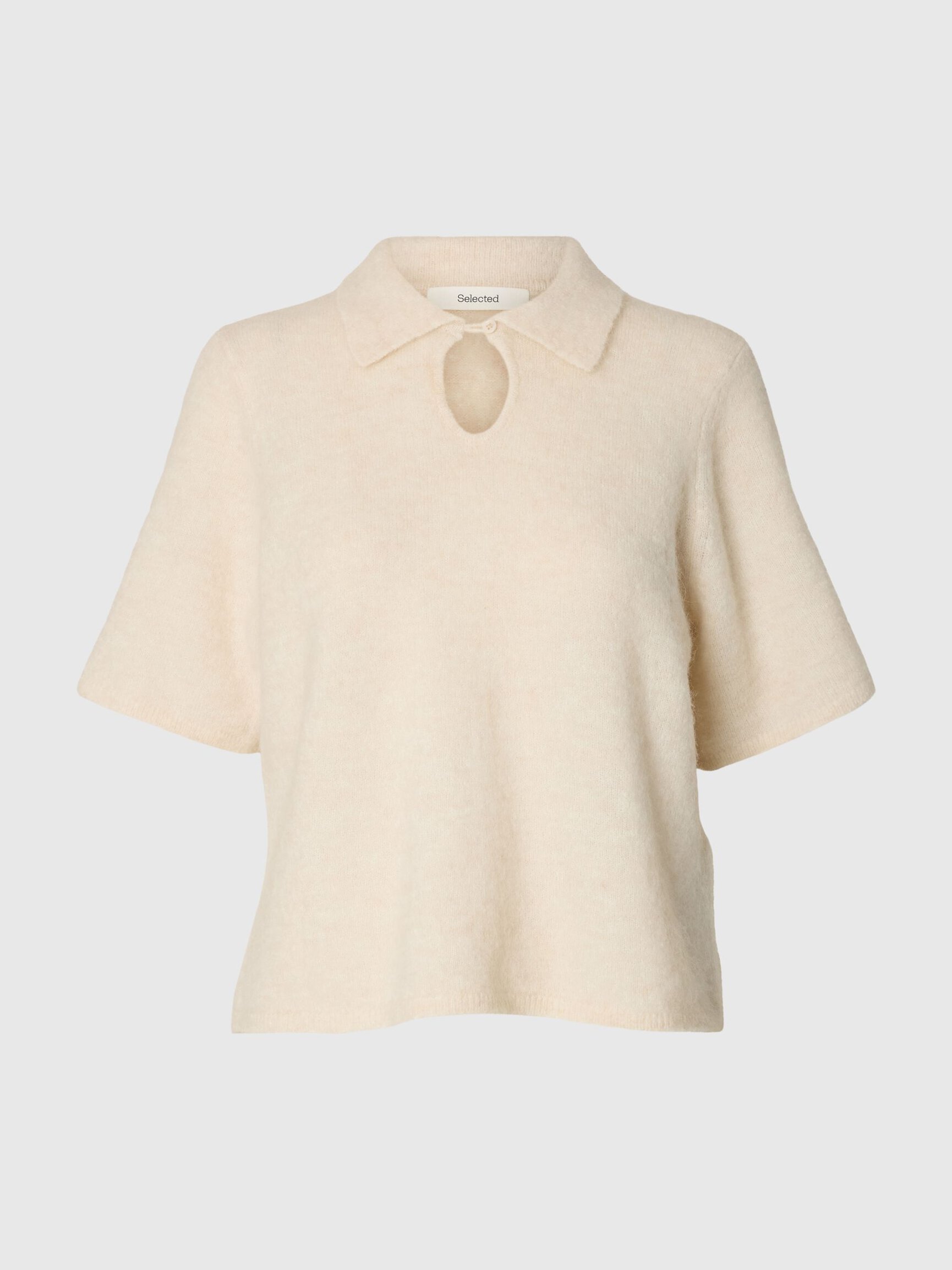 SHORT SLEEVED KNITTED TOP