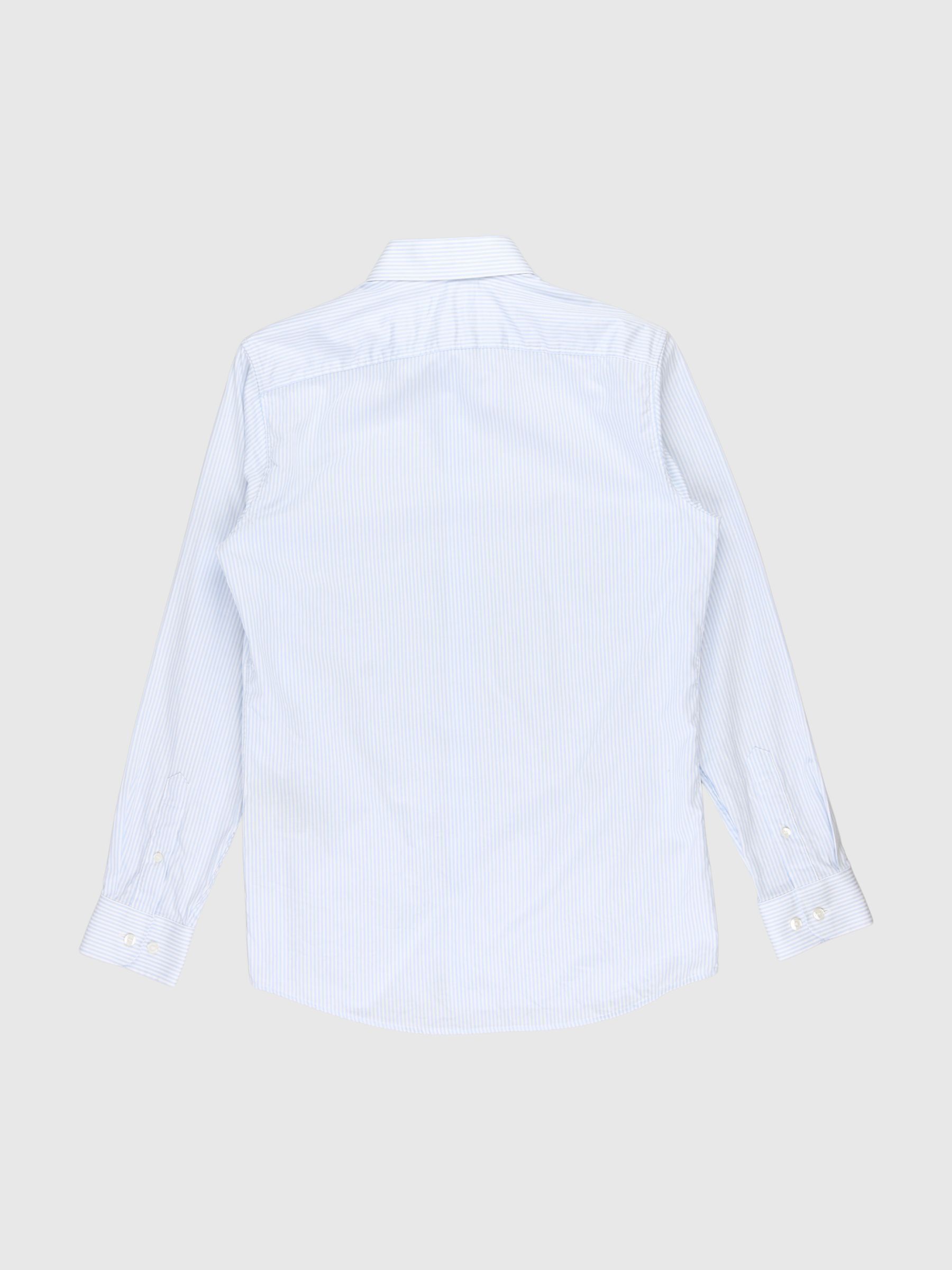 LONG SLEEVED STRIPED SLIM FIT FORMAL SHIRT