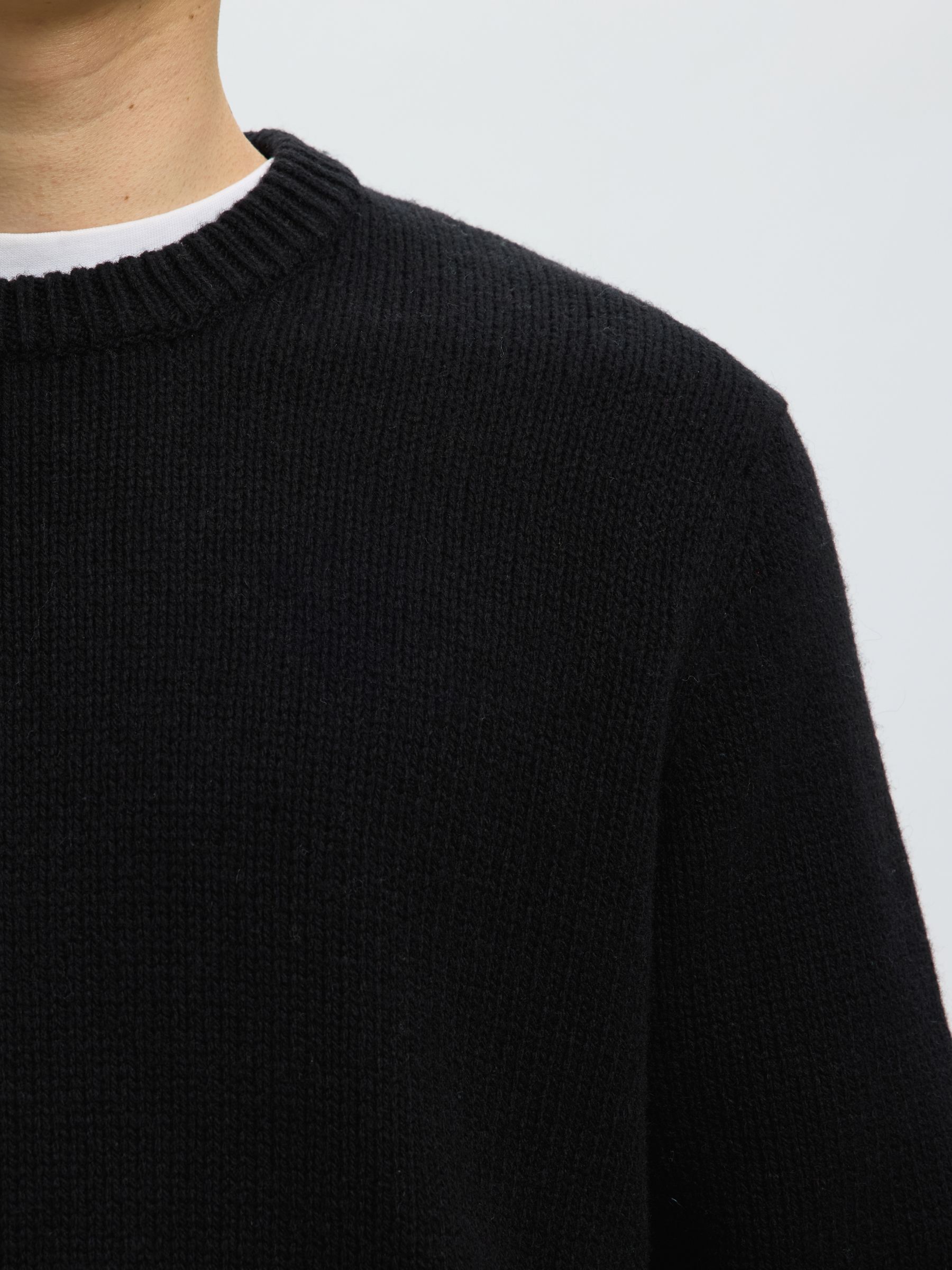 WOOL BLEND RELAXED FIT JUMPER