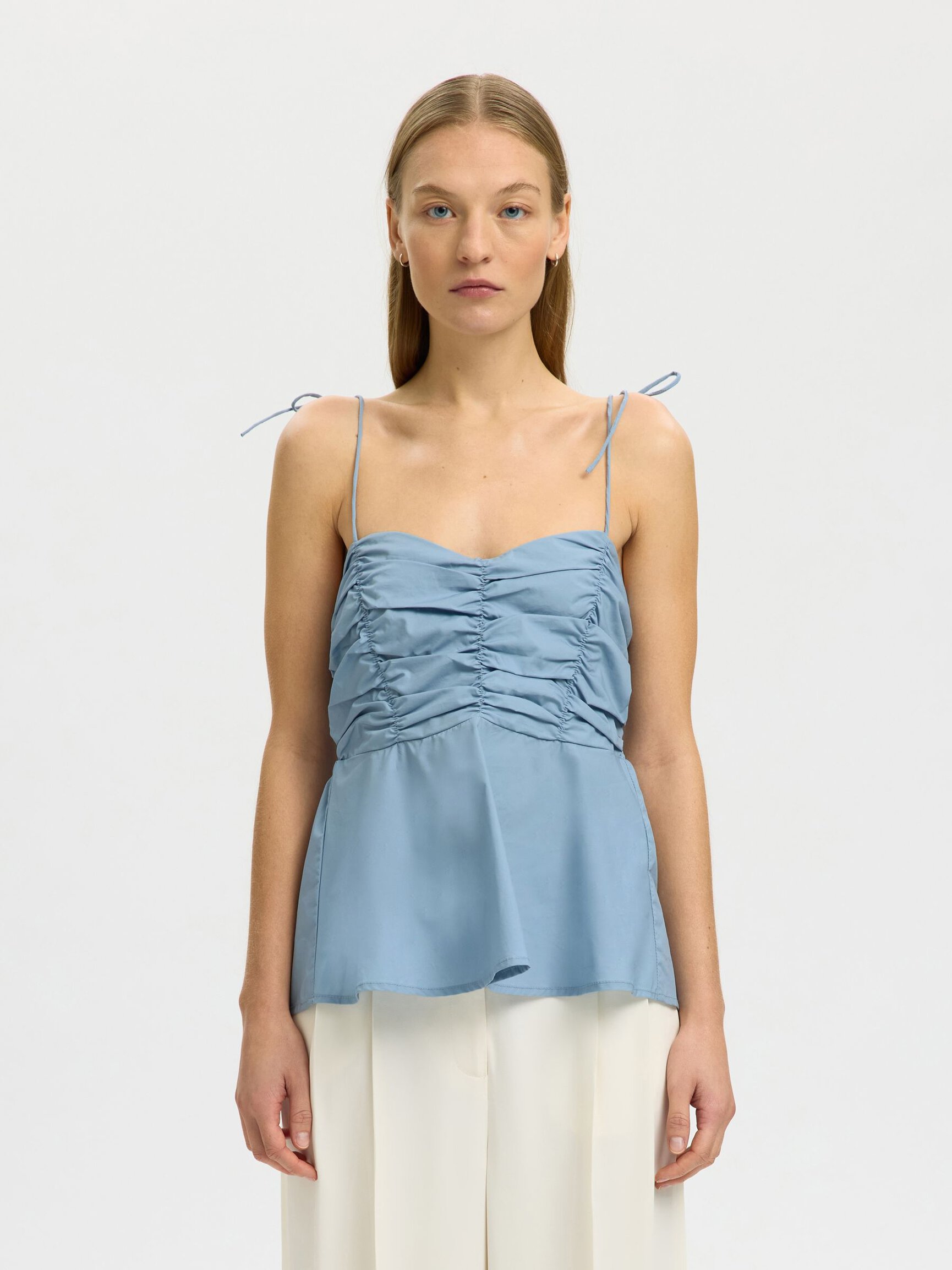 COTTON SPAGHETTI STRAP TOP