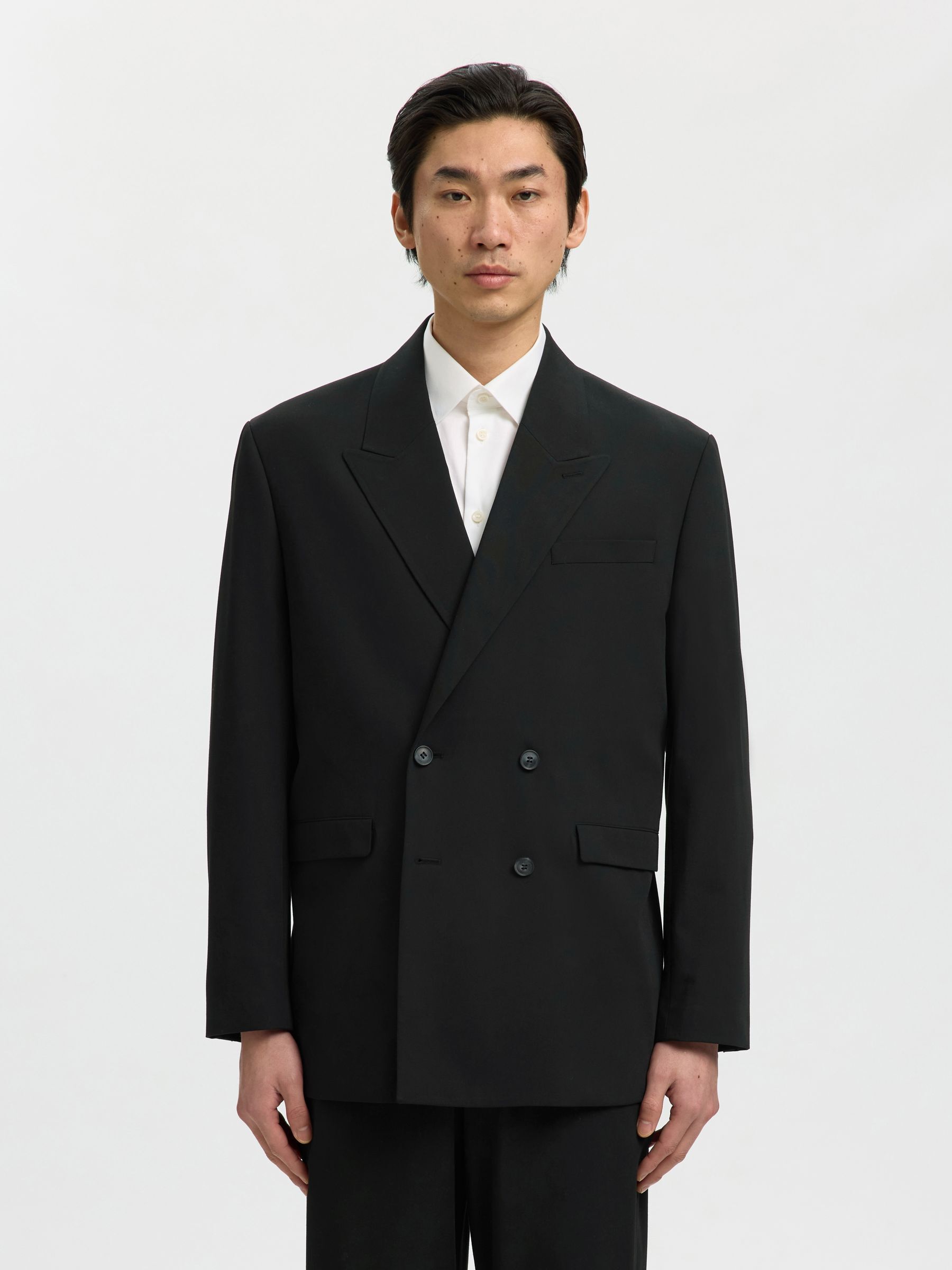 COUPE DÉCONTRACTÉE BLAZER À DOUBLE BOUTONNAGE