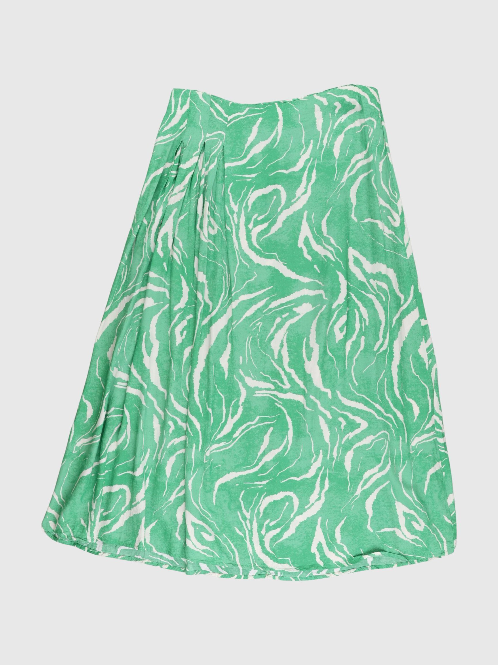 PRINTED MIDI SKIRT