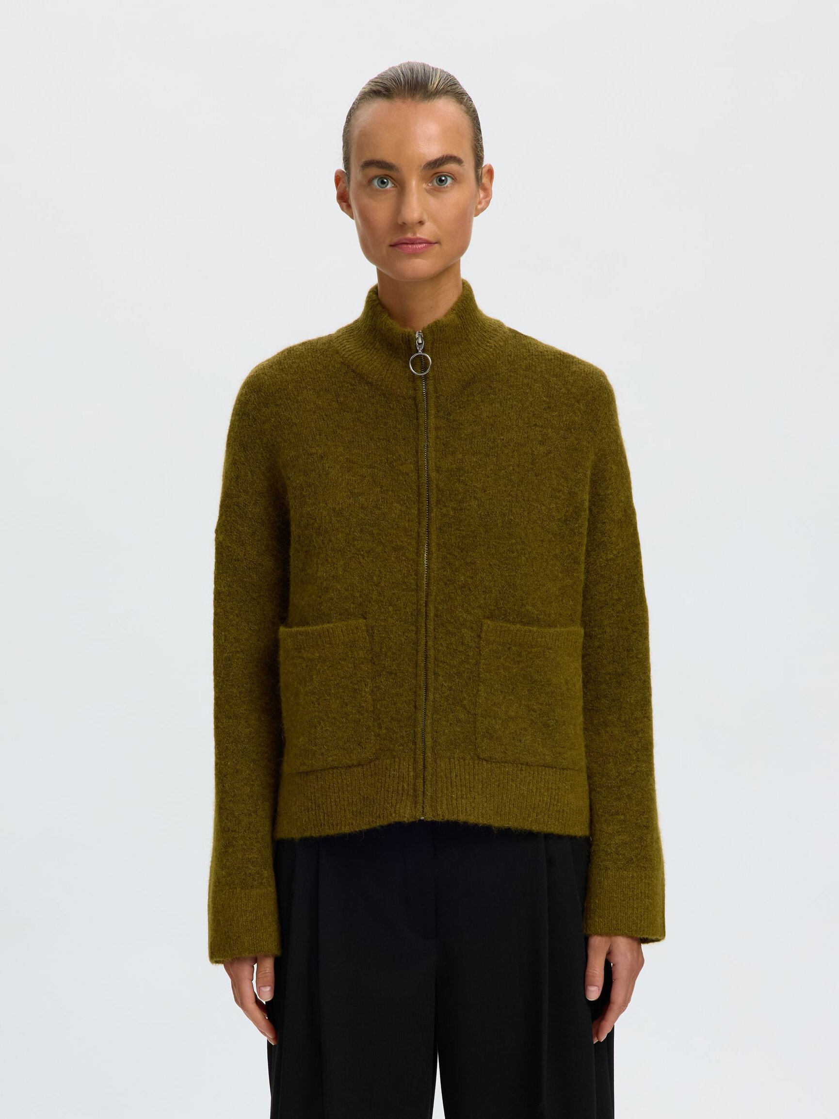 WOOL BLEND CARDIGAN