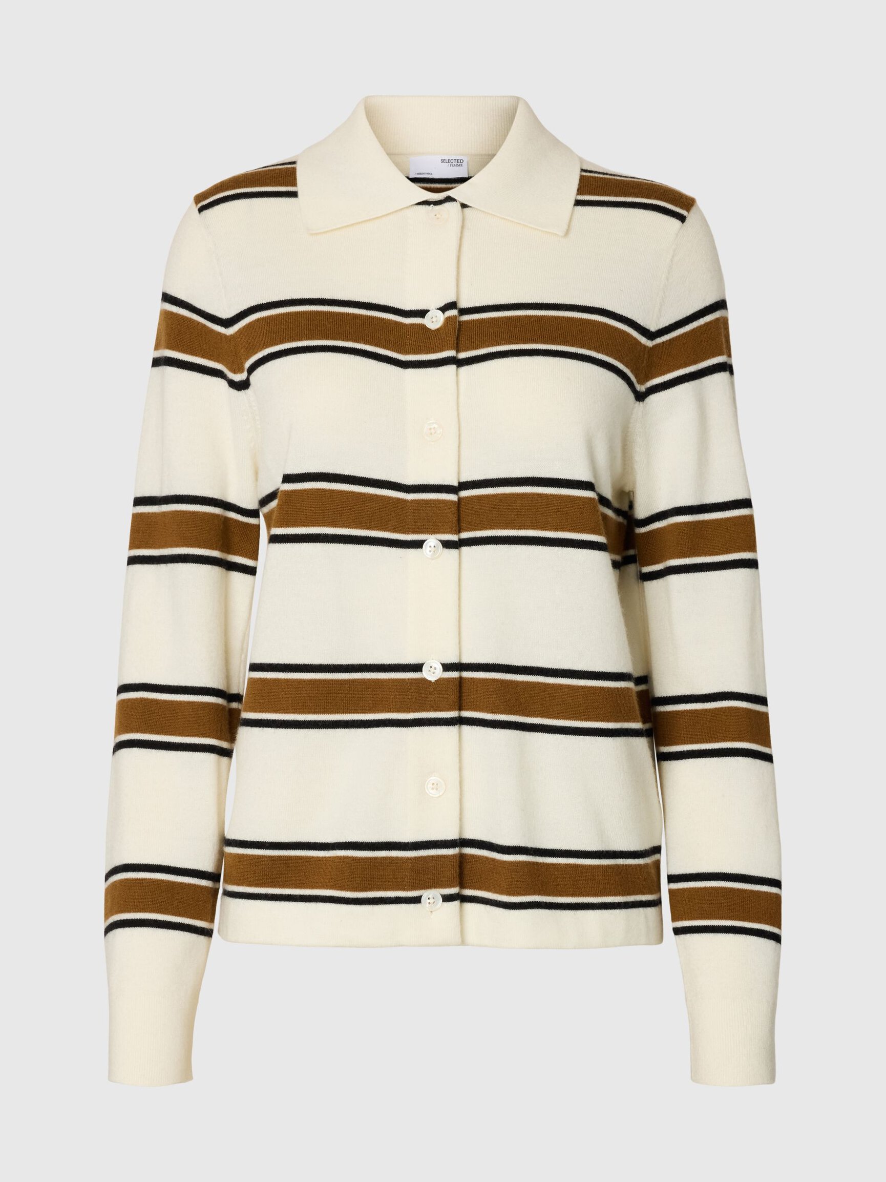 100% MERINO WOOL LONG-SLEEVED POLO