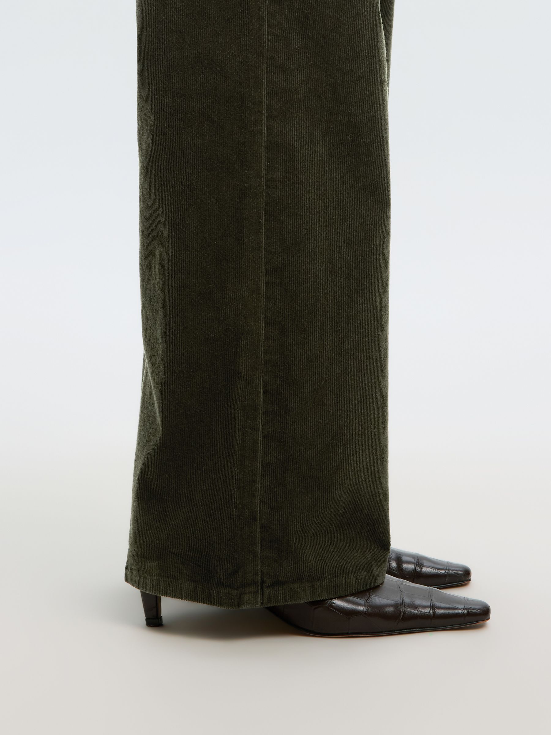 WIDE FIT CORDUROY TROUSERS