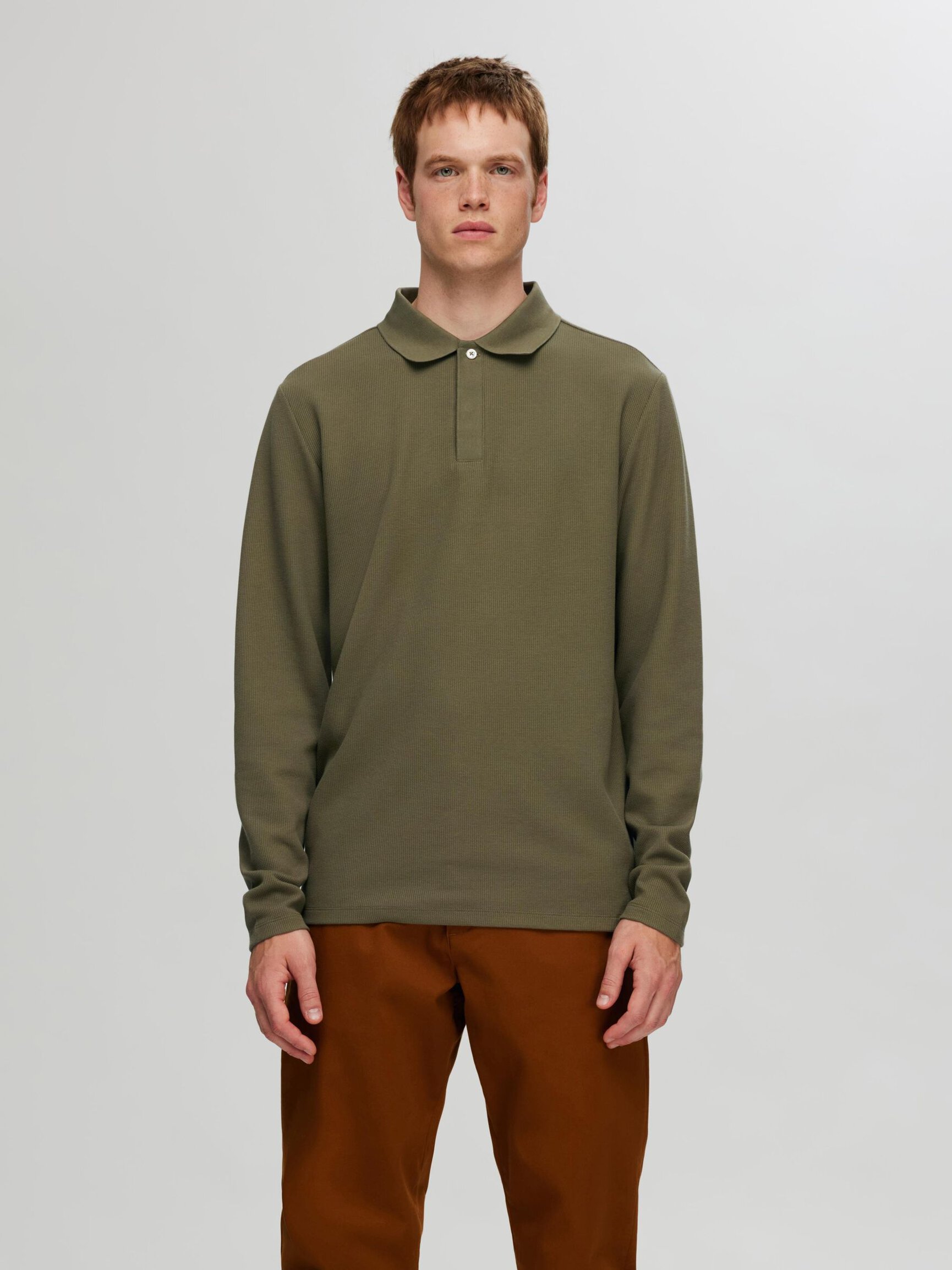 LONG SLEEVED POLO SHIRT