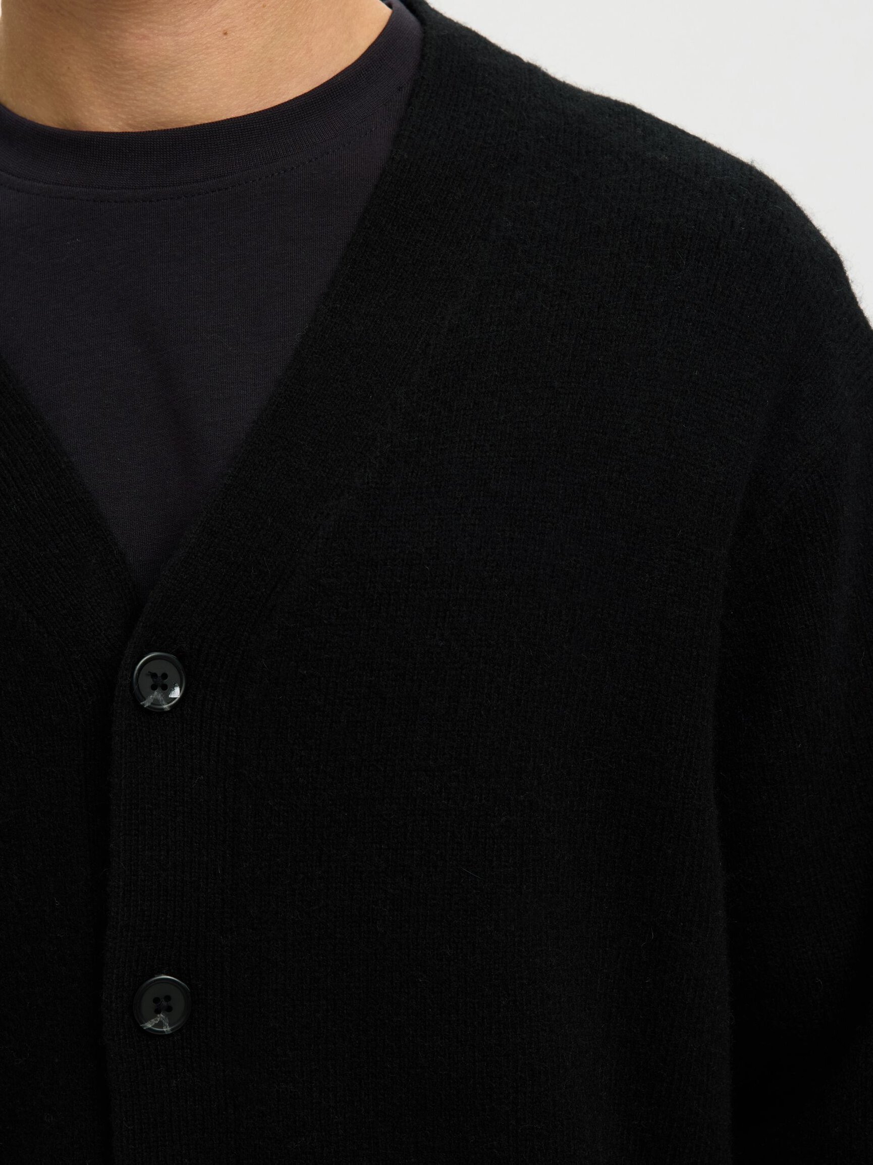 MEZCLA DE LANA CÁRDIGAN