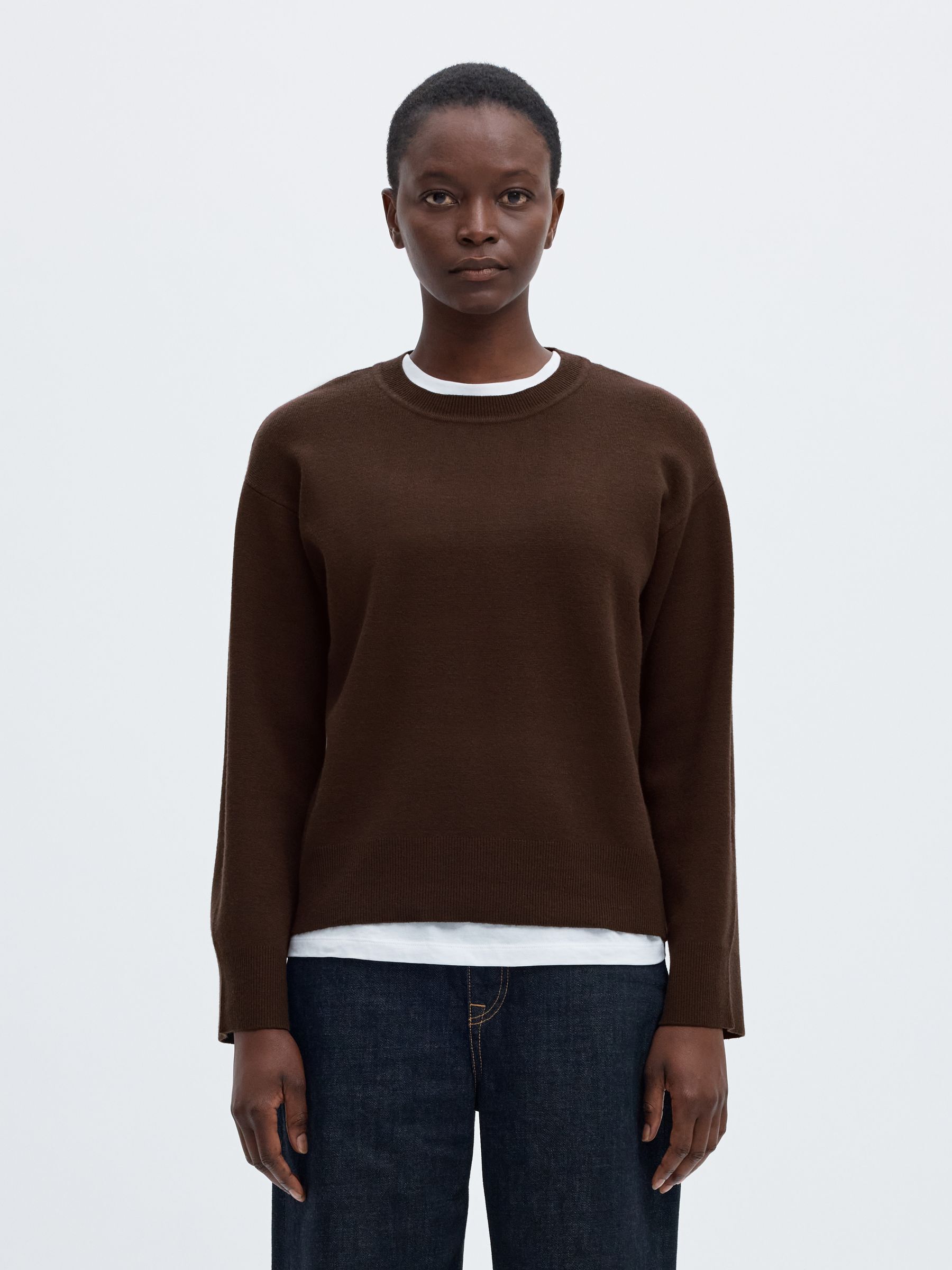 VISCOSE BLEND KNITTED JUMPER