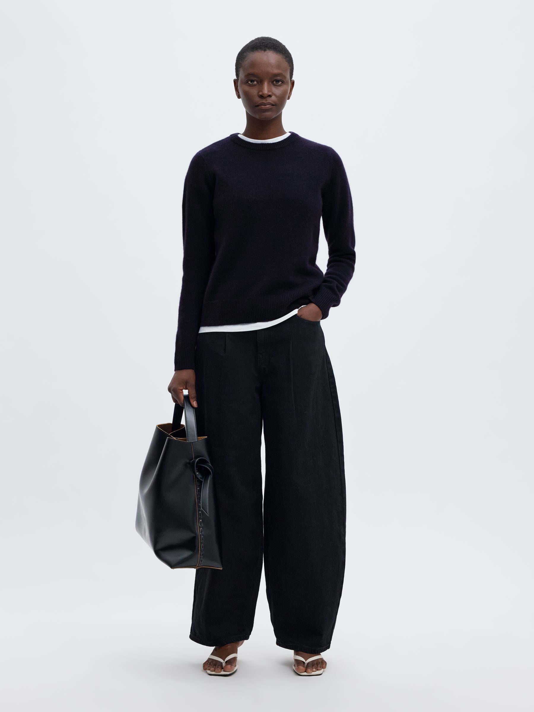 KASJMIR STRIKKET PULLOVER