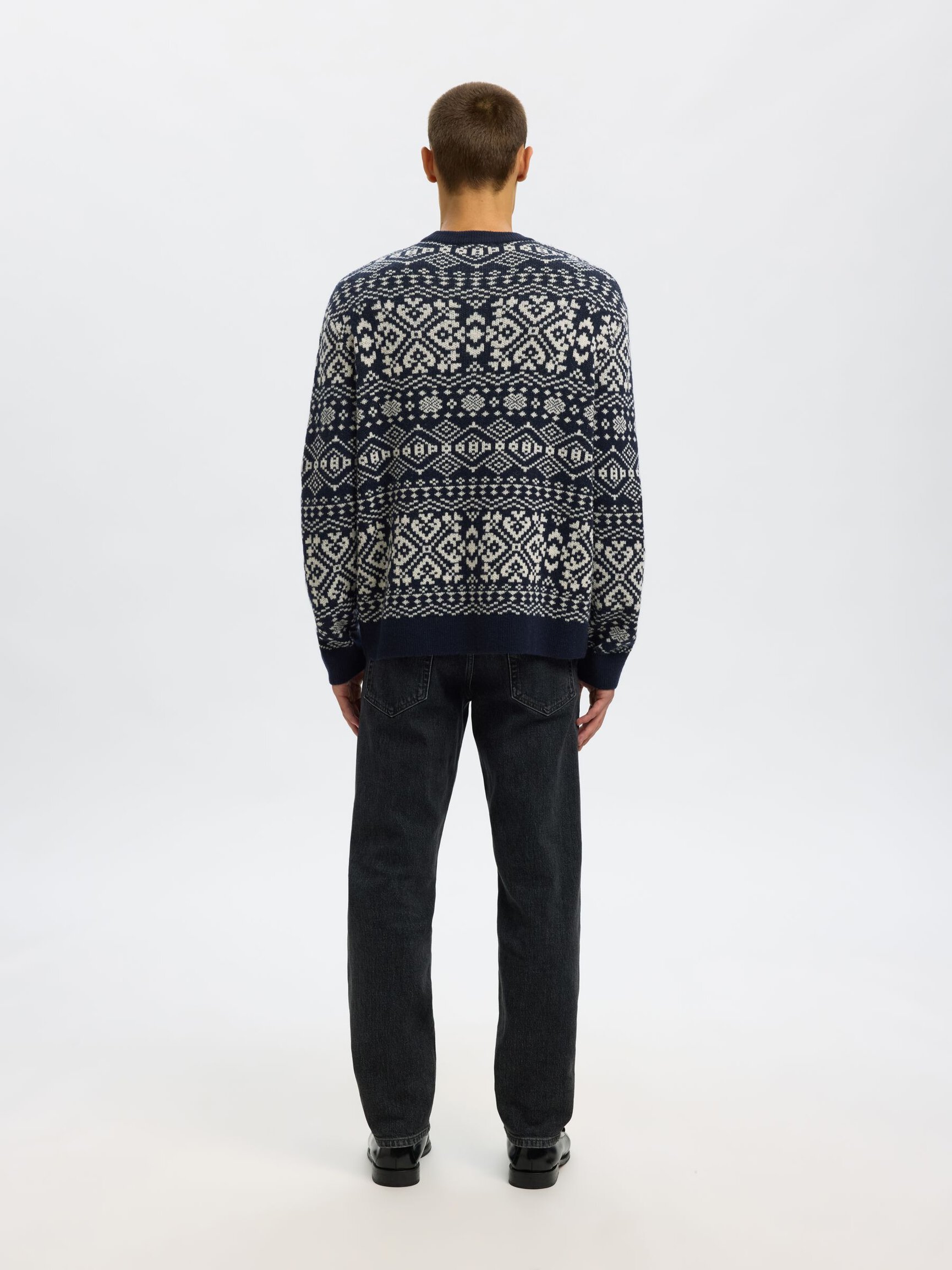 WOOL BLEND CREWNECK JUMPER