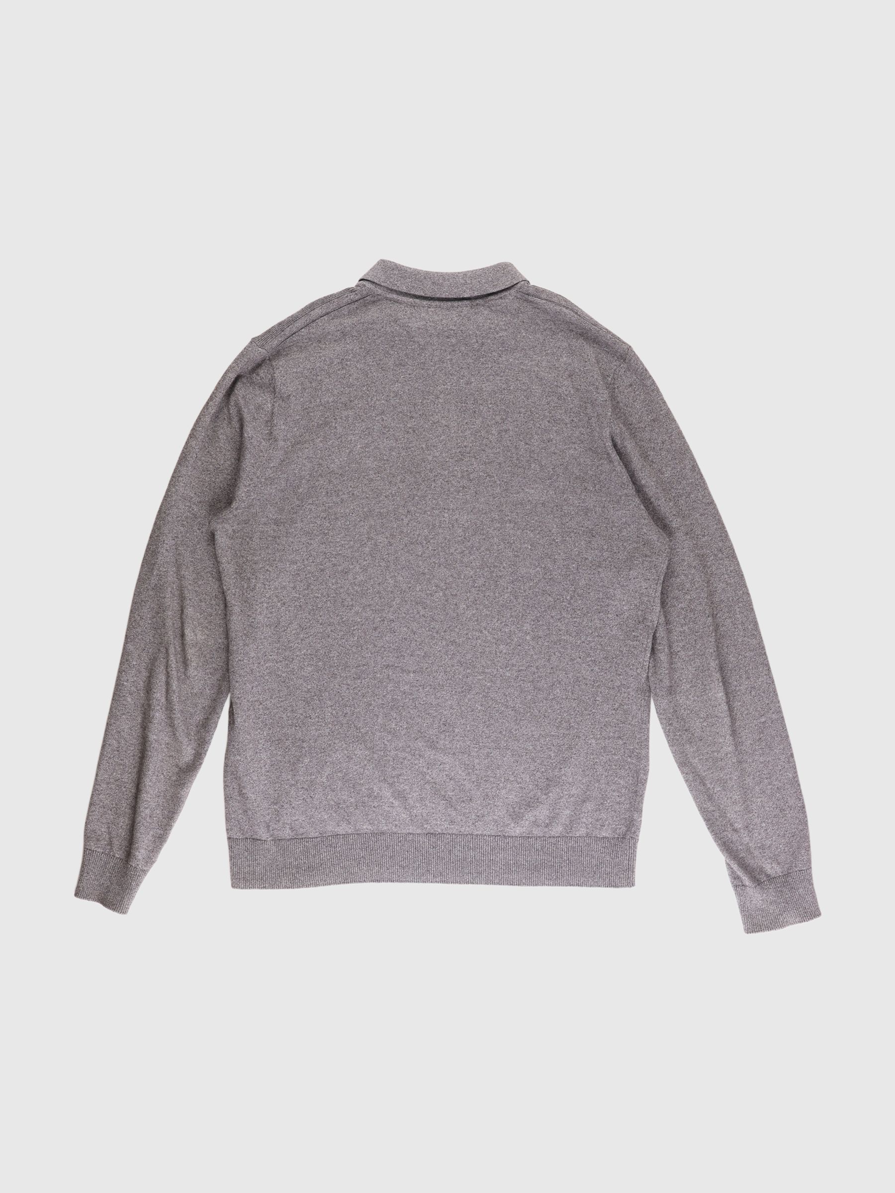 STRIKKET LANGÆRMET POLO