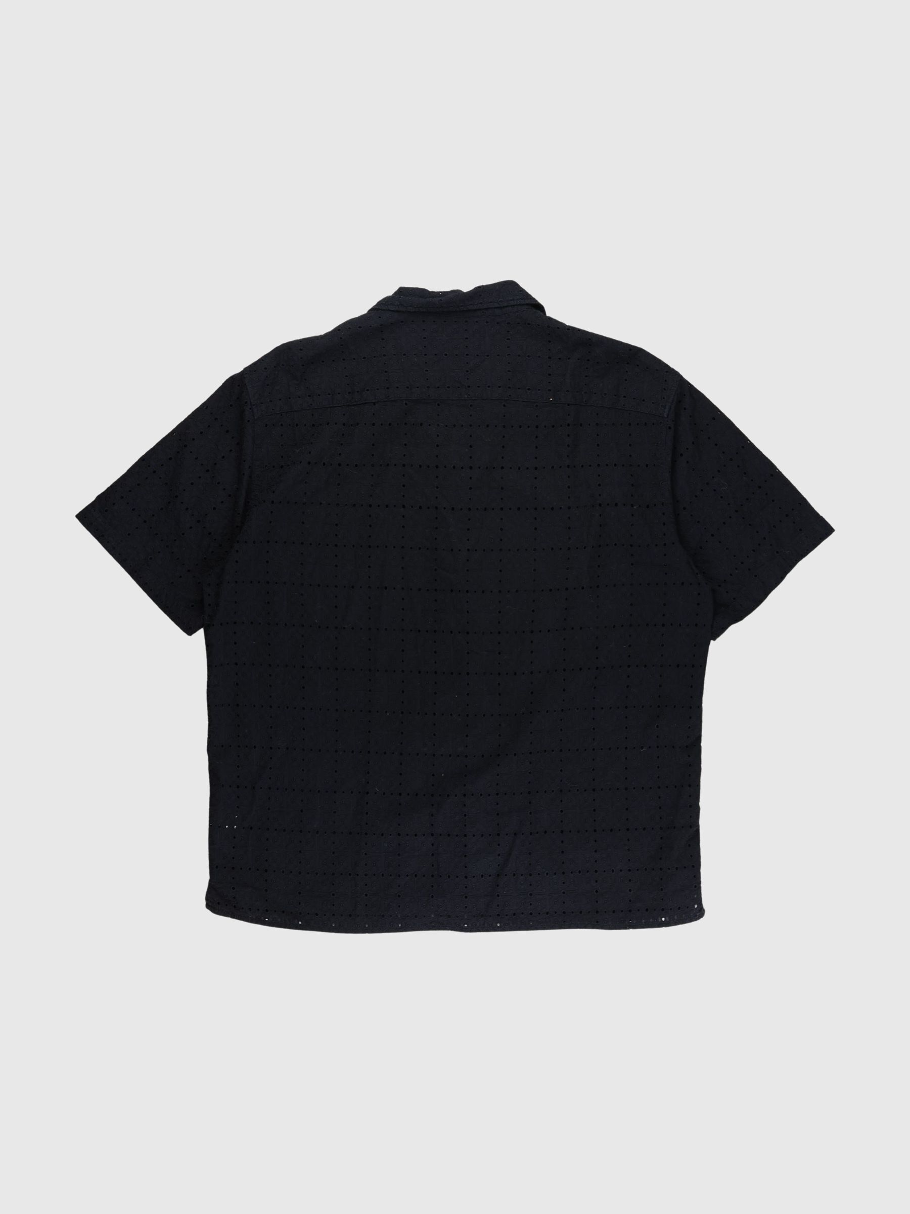 BRODERIE ANGLAISE SHORT SLEEVED SHIRT