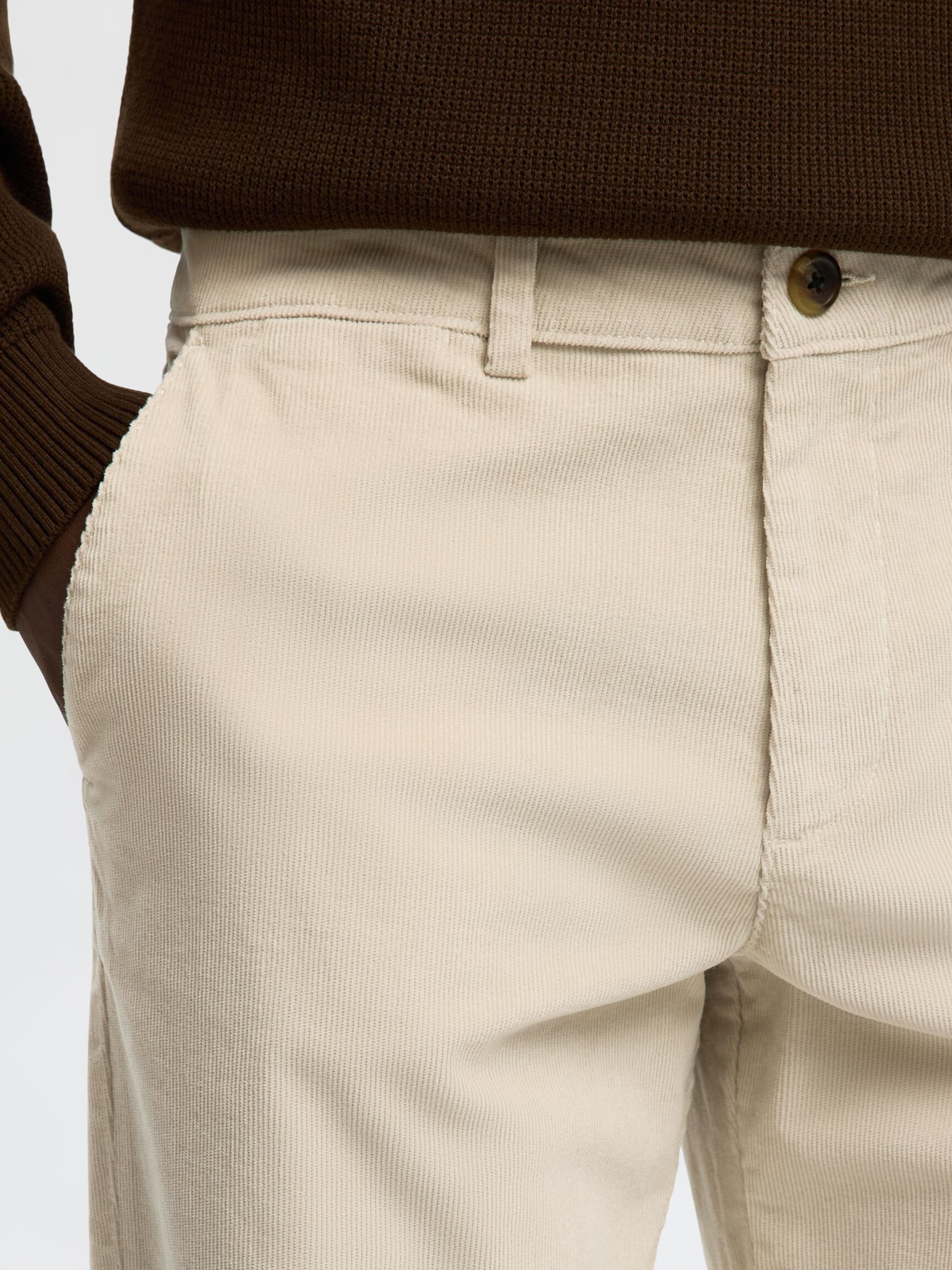 CORDUROY STRAIGHT-LEG TROUSERS