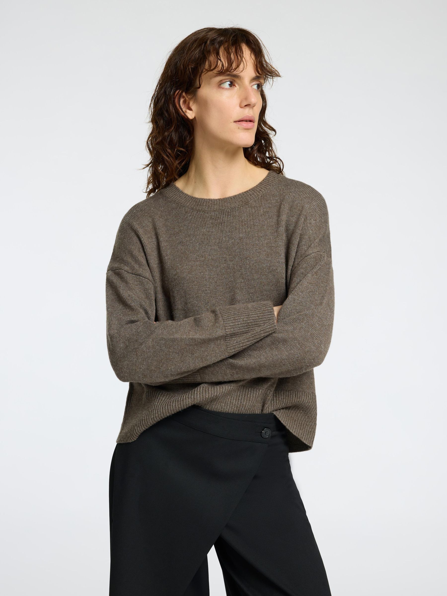 LOOSE FIT WOOL BLEND JUMPER