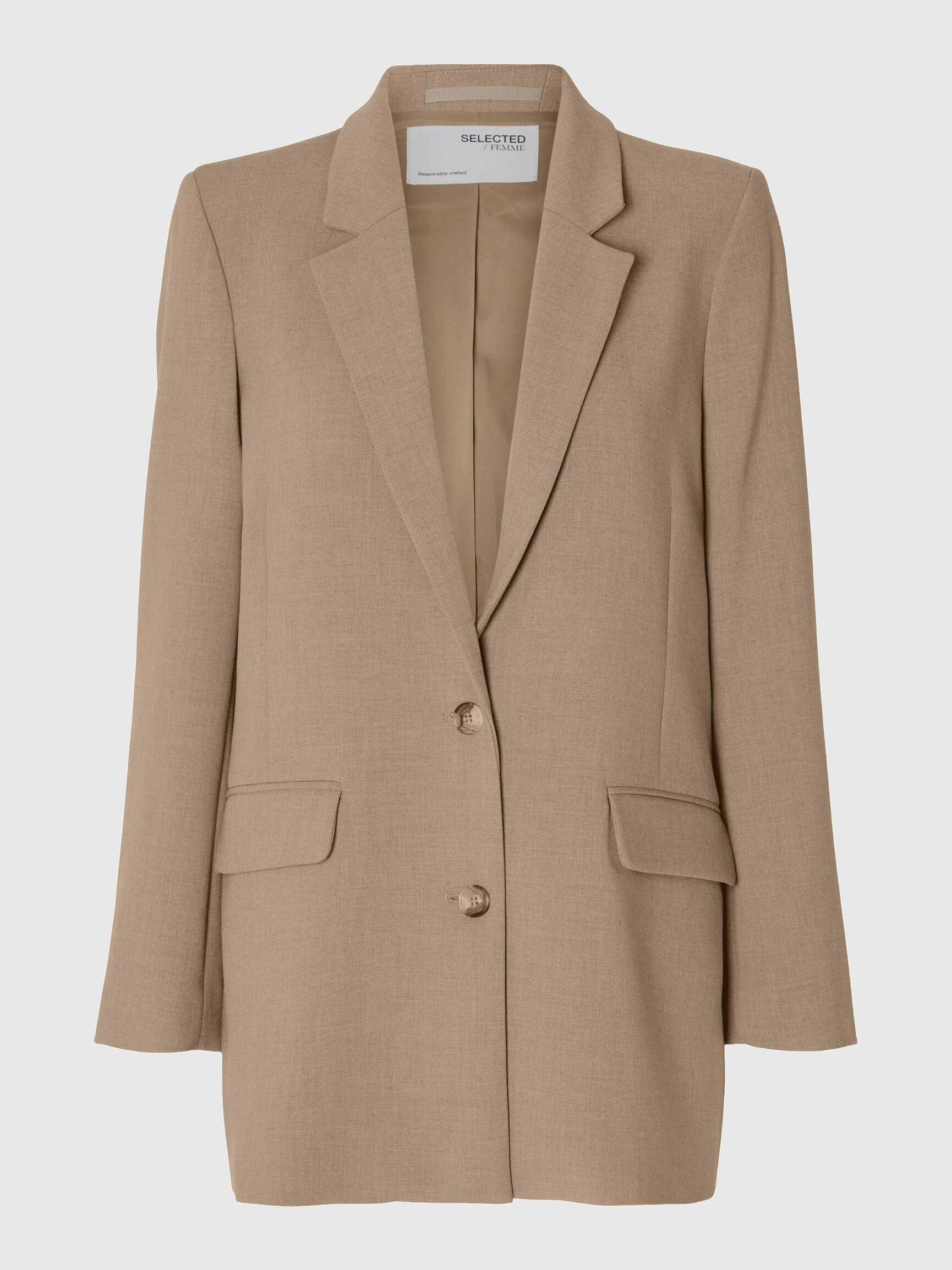 VISCOSE BLEND RELAXED BLAZER