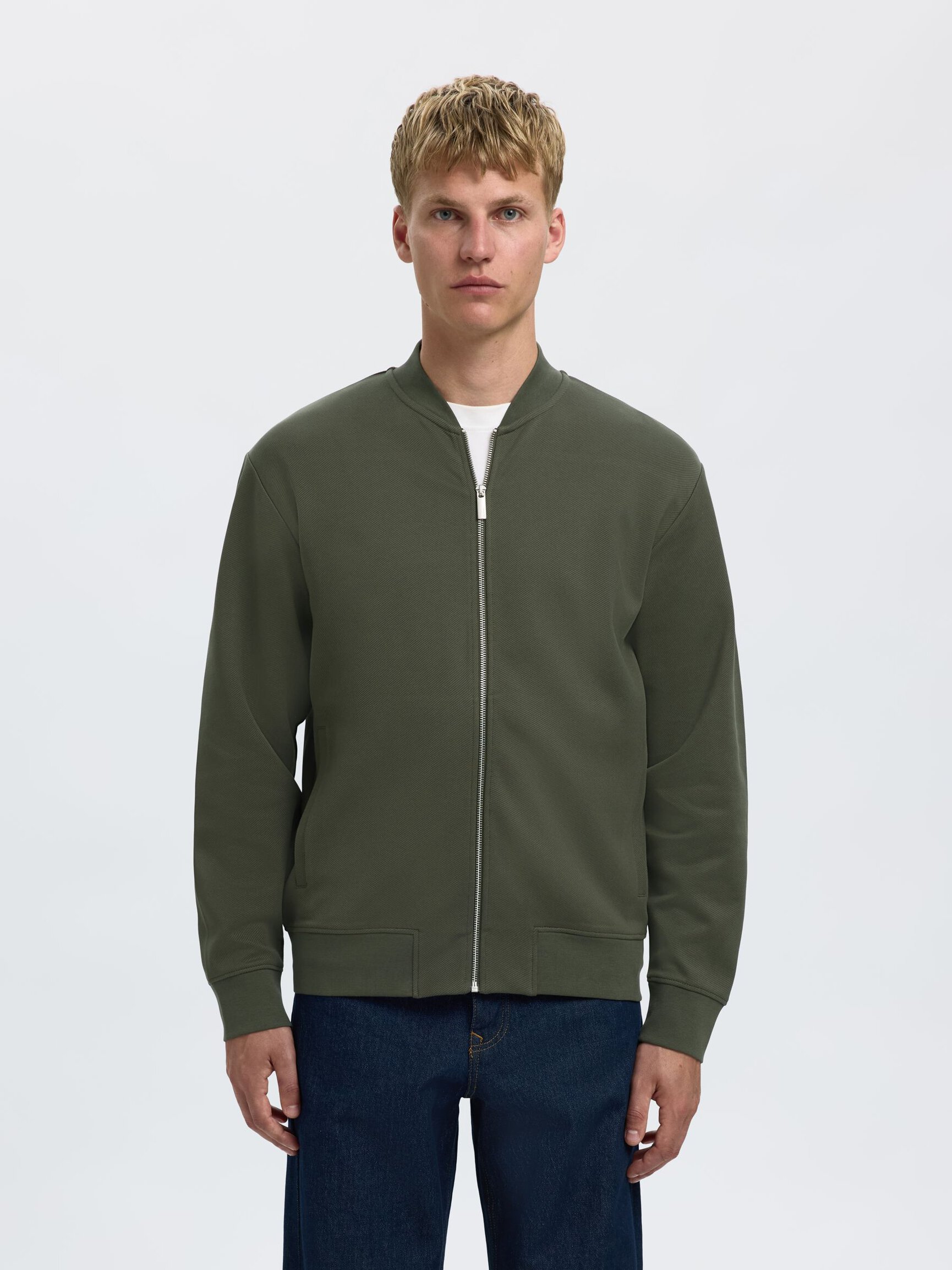 KARDIGAN Z DZIANINY DRESOWEJ